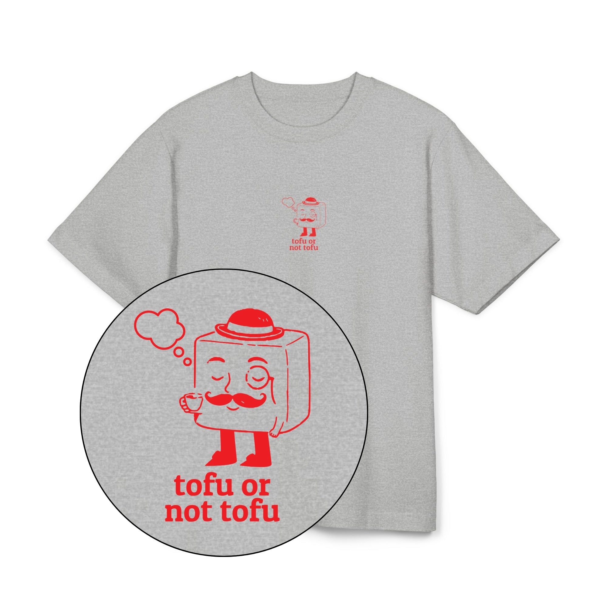 Tofu Or Not Tofu Unisex Oversized Shirt