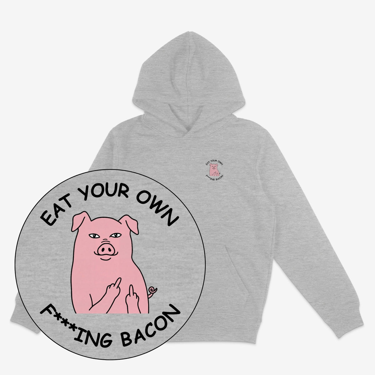 Eat Your Own Bacon Unisex Oversized Hoodie