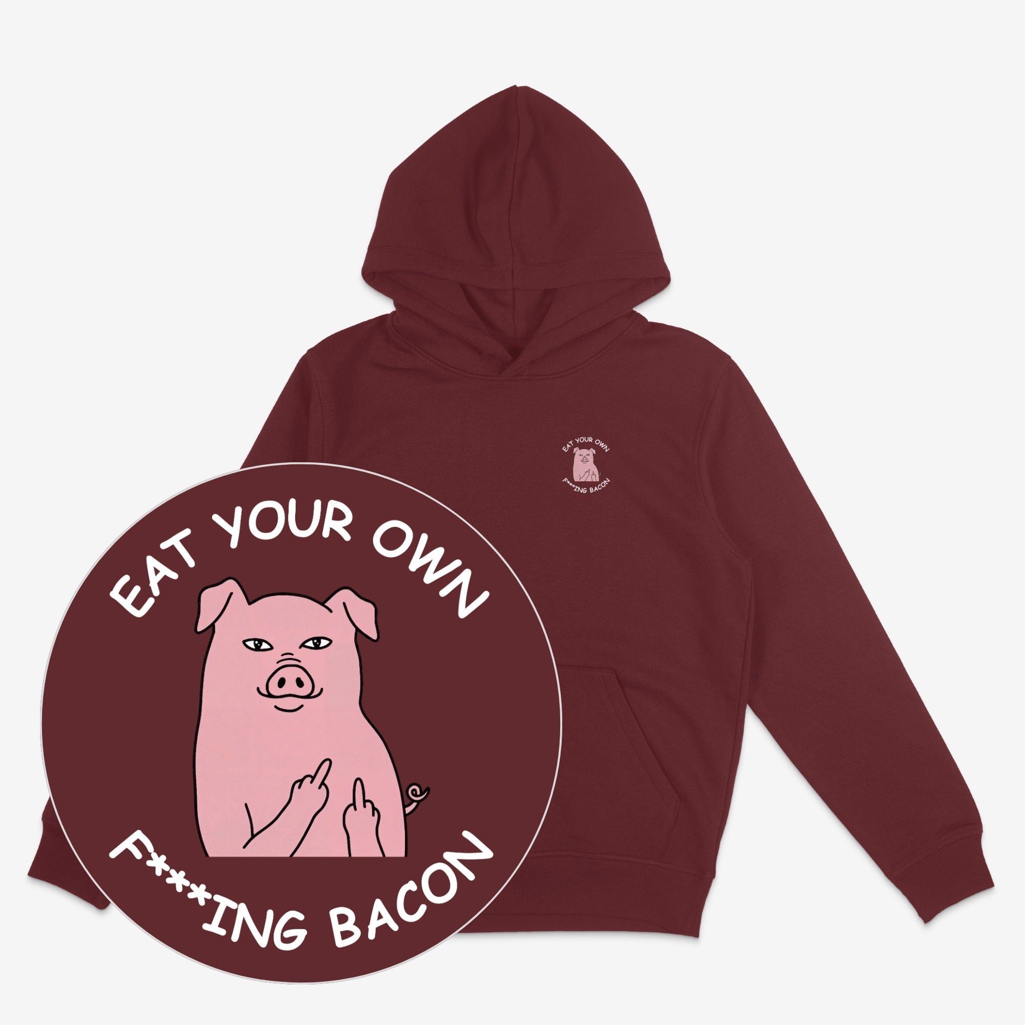 Eat Your Own Bacon Unisex Oversized Hoodie 2