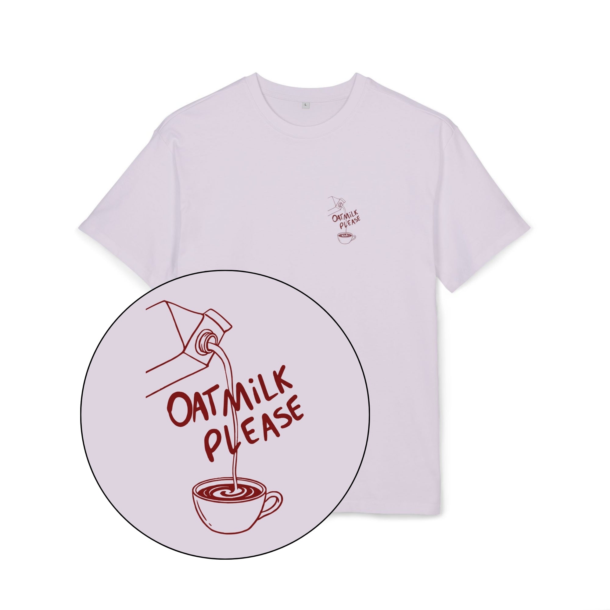 Oat Milk Please Unisex Oversized Shirt