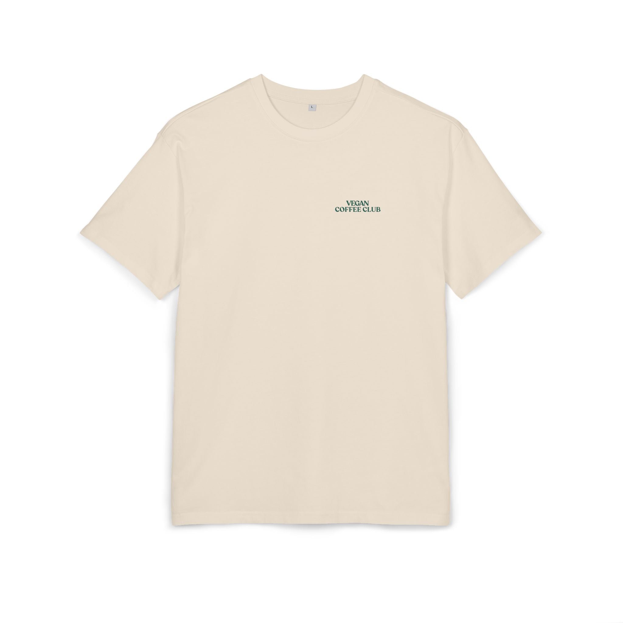 Vegan Coffee Club Unisex Oversized Shirt