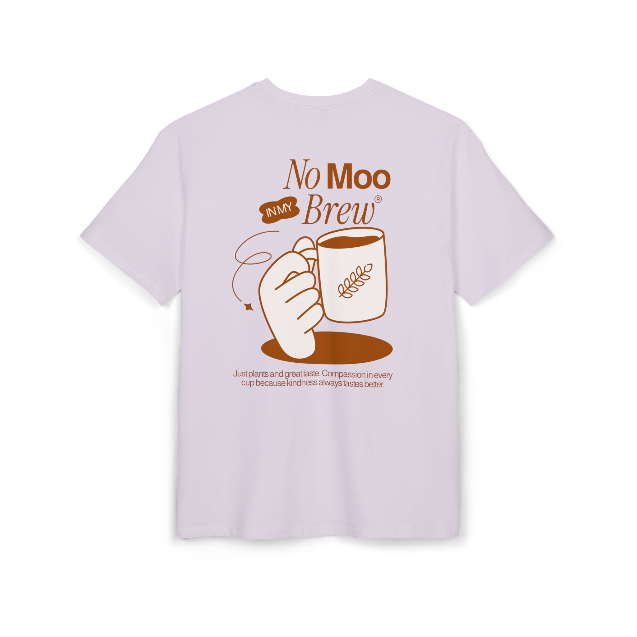 No Moo In My Brew Unisex Oversized Shirt