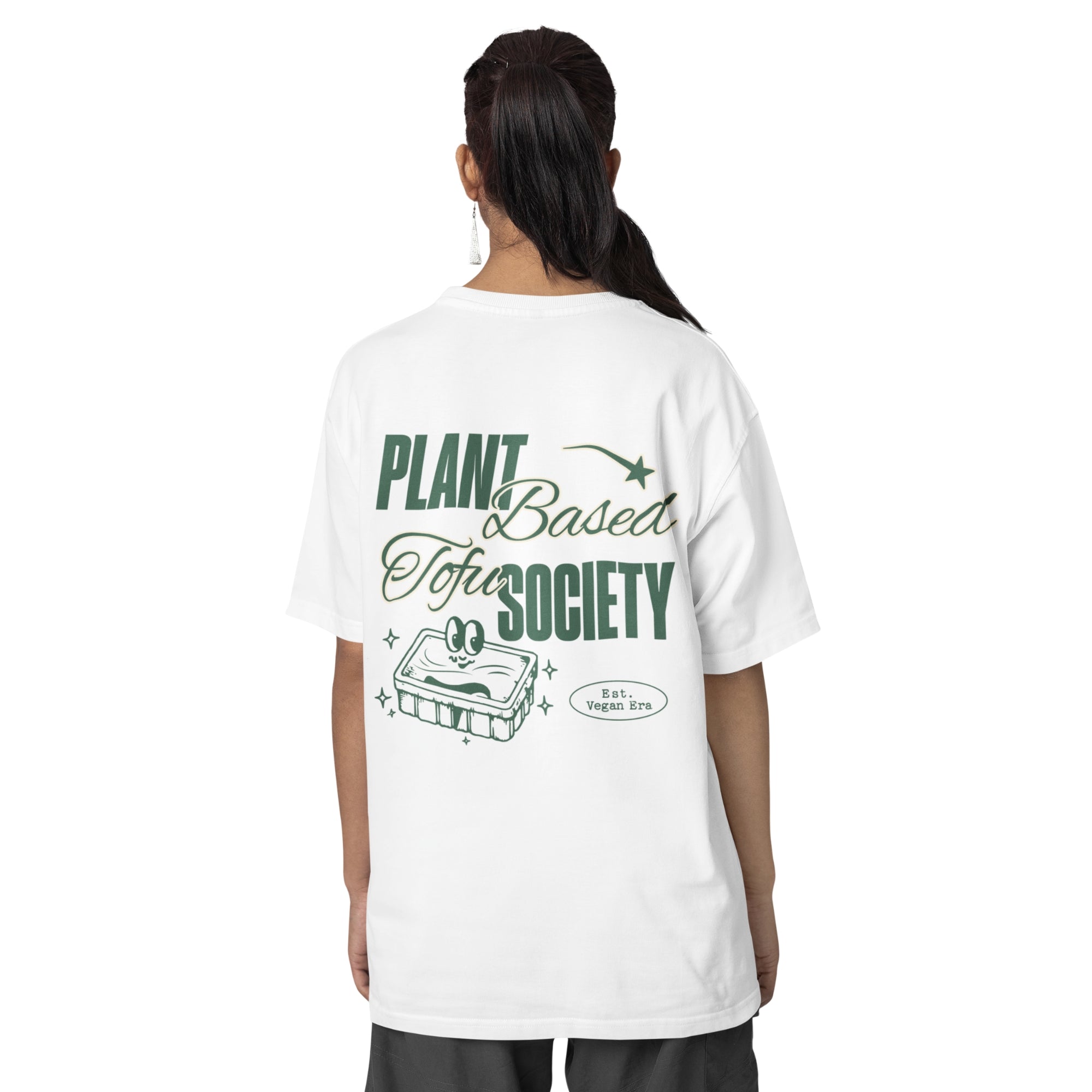 Plant Based Tofu Society Unisex Oversized Shirt