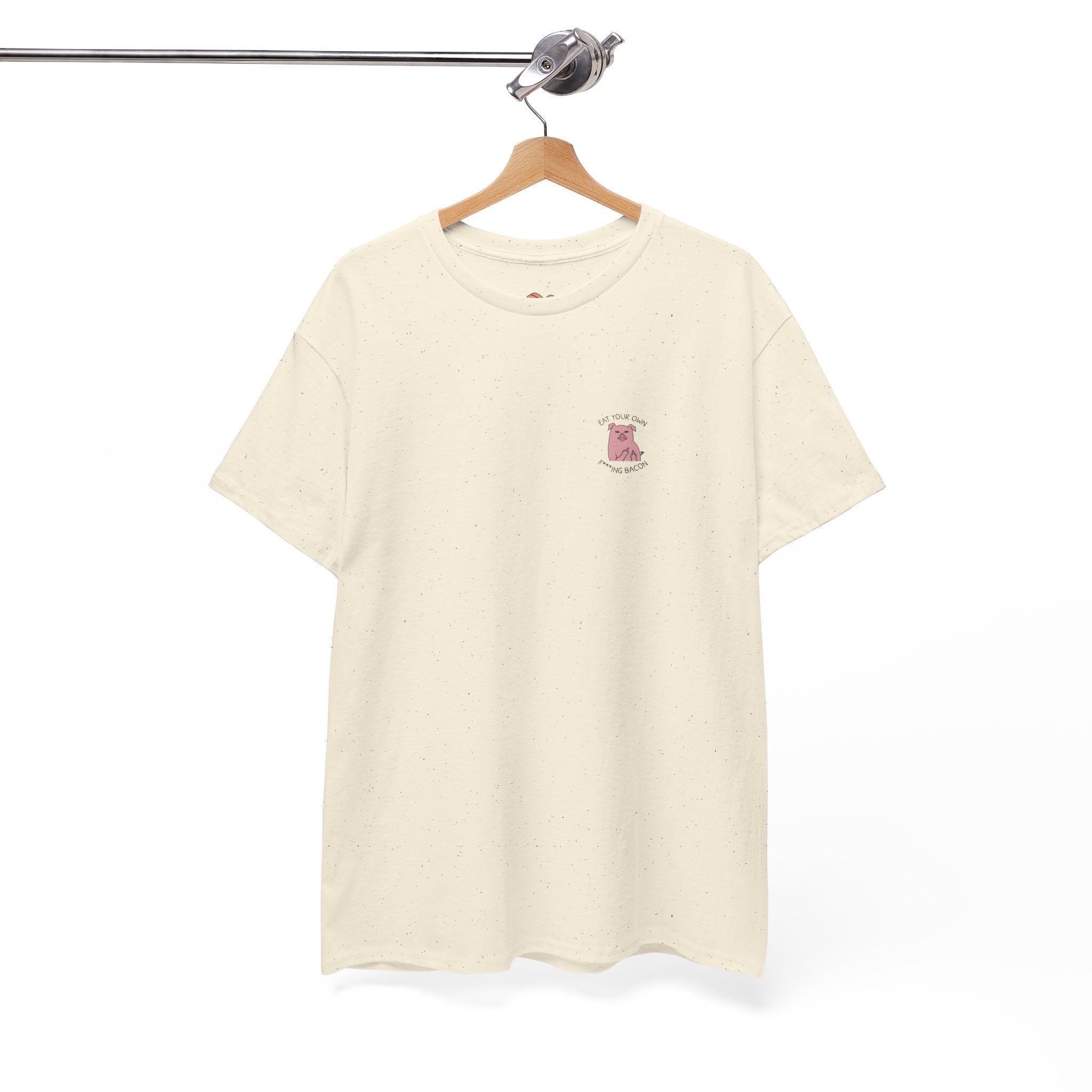 Cute Pink Kawaii Boot Chest Pocket Tee — Small Embroidered Graphic T-Shirt