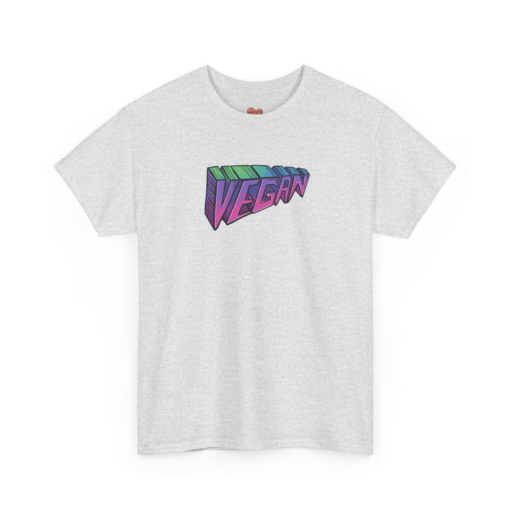 Vegan Retro 3D Logo T‑Shirt