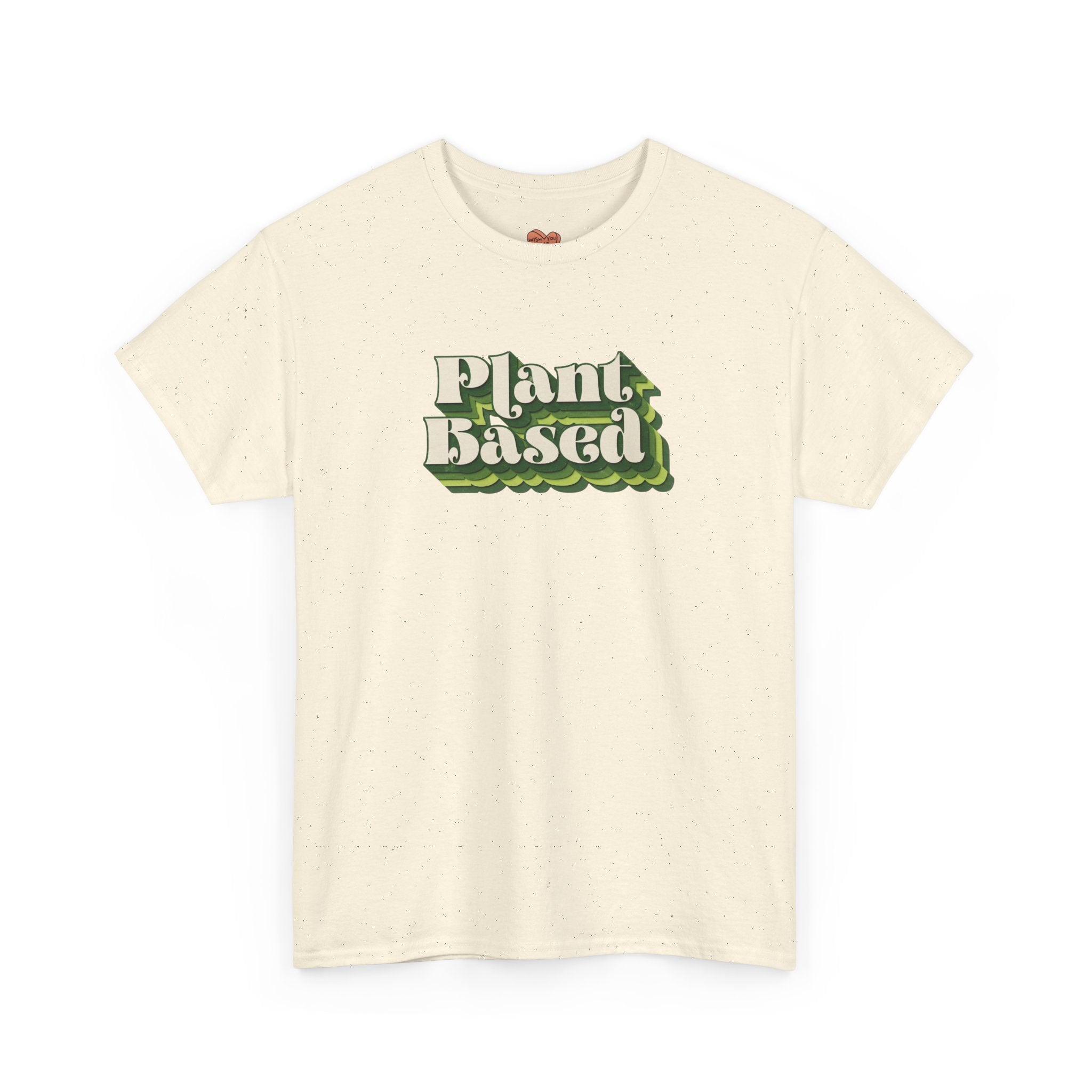 Plant Based T-Shirt — Retro Green Vegan Graphic Tee