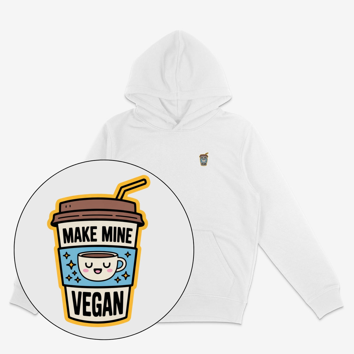 Make Mine Vegan Unisex Hoodie