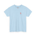 Cute Pink Kawaii Boot Chest Pocket Tee — Small Embroidered Graphic T-Shirt