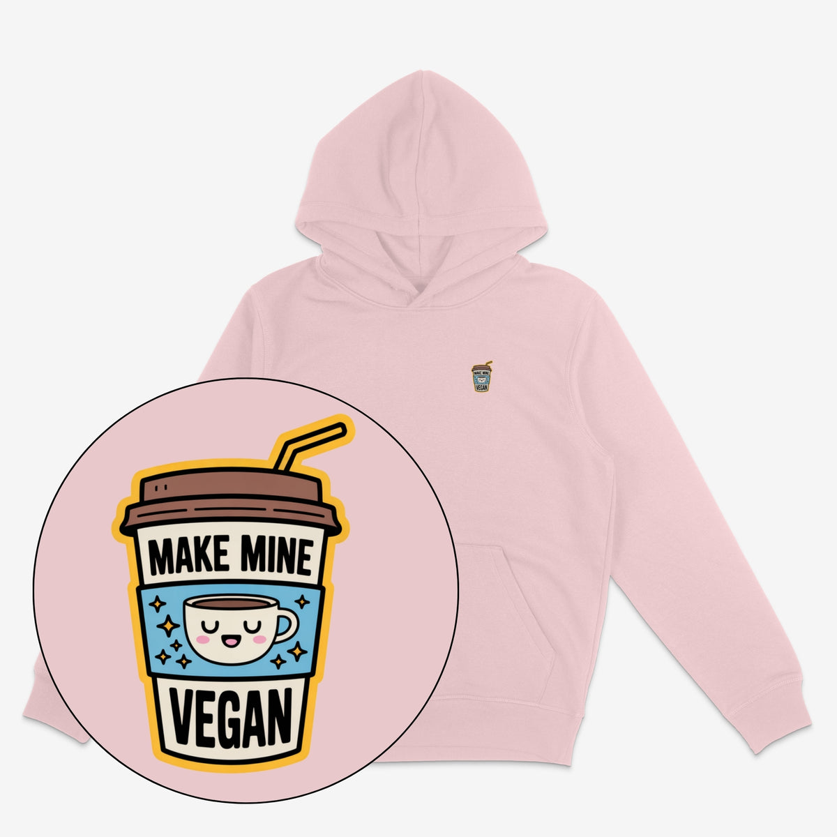 Make Mine Vegan Unisex Hoodie