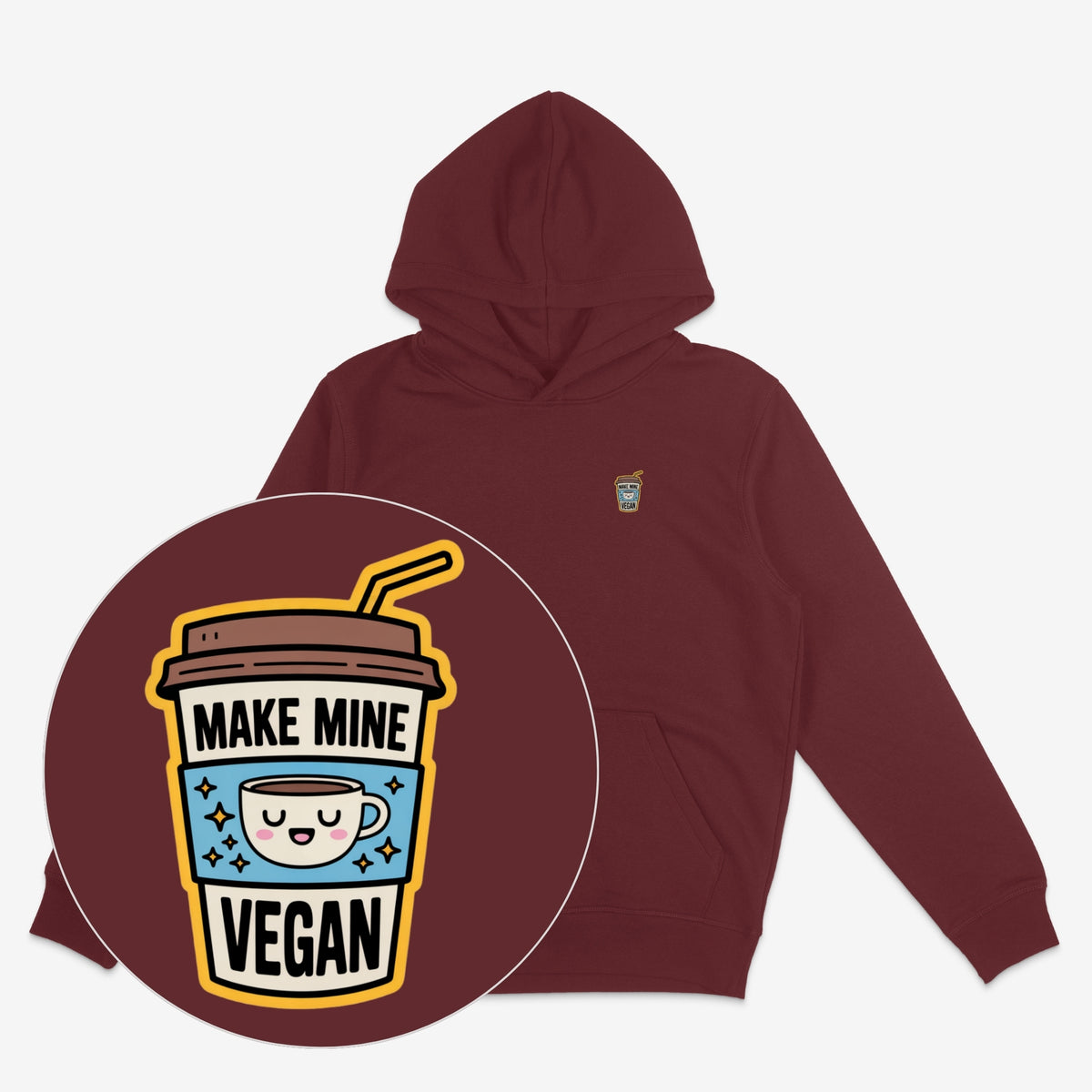 Make Mine Vegan Unisex Hoodie