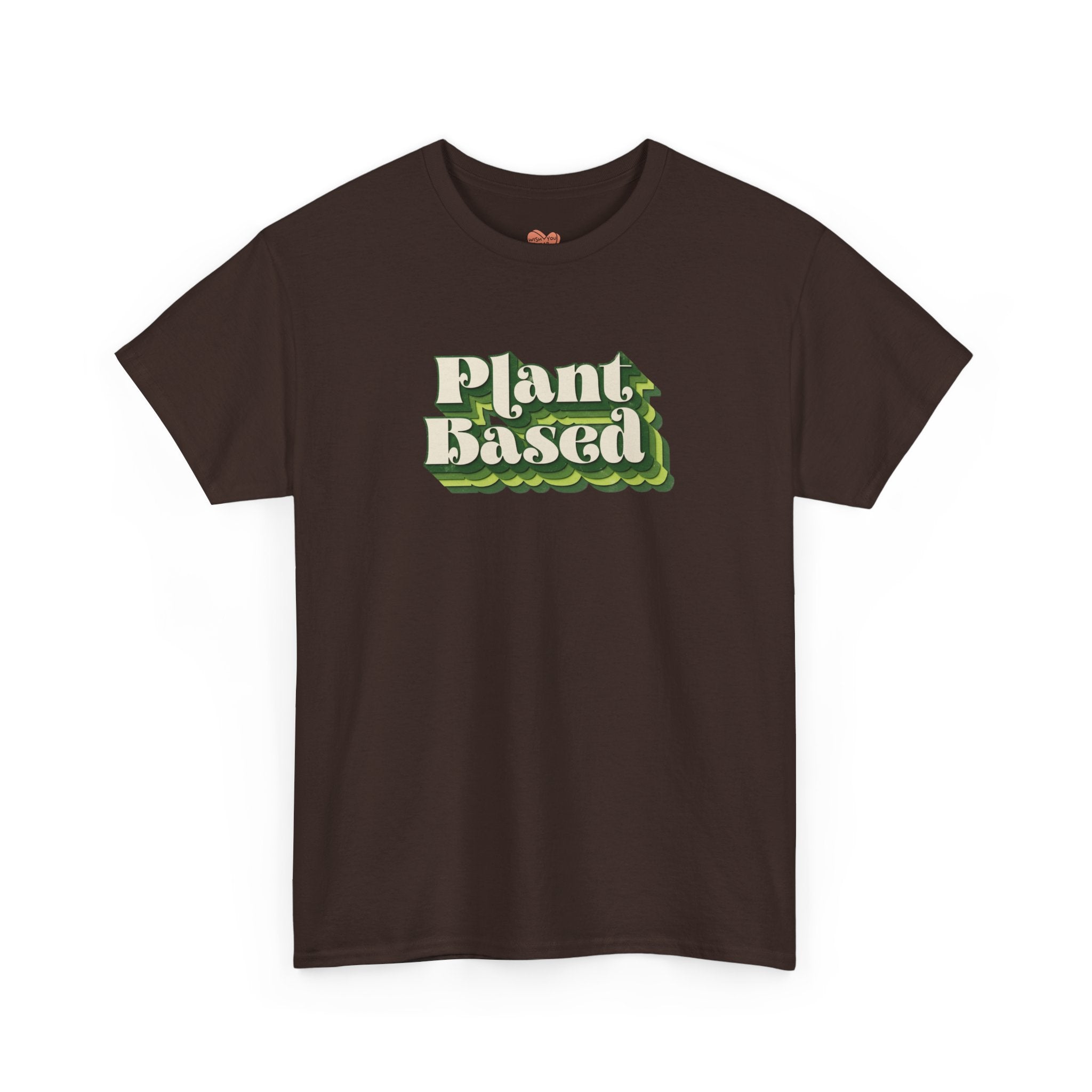 Plant Based T-Shirt — Retro Green Vegan Graphic Tee
