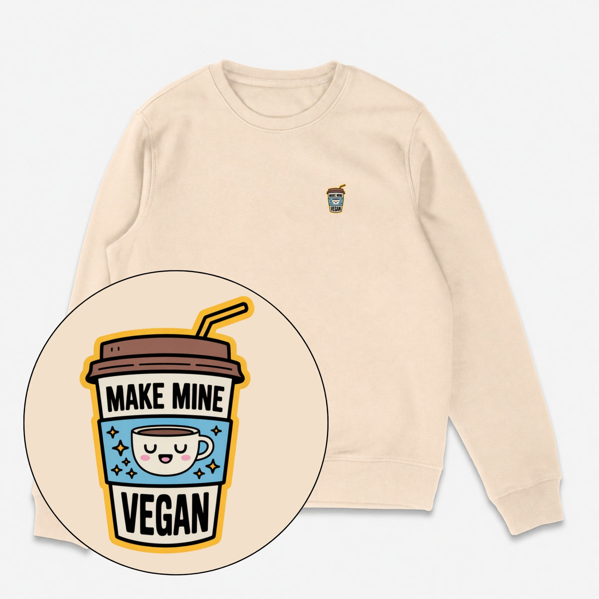 Make Mine Vegan Unisex Sweatshirt