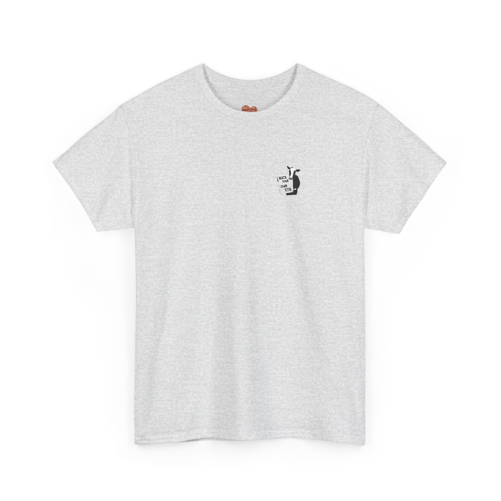 T-Shirt — Minimalist Cat & Coffee Chest Print Tee