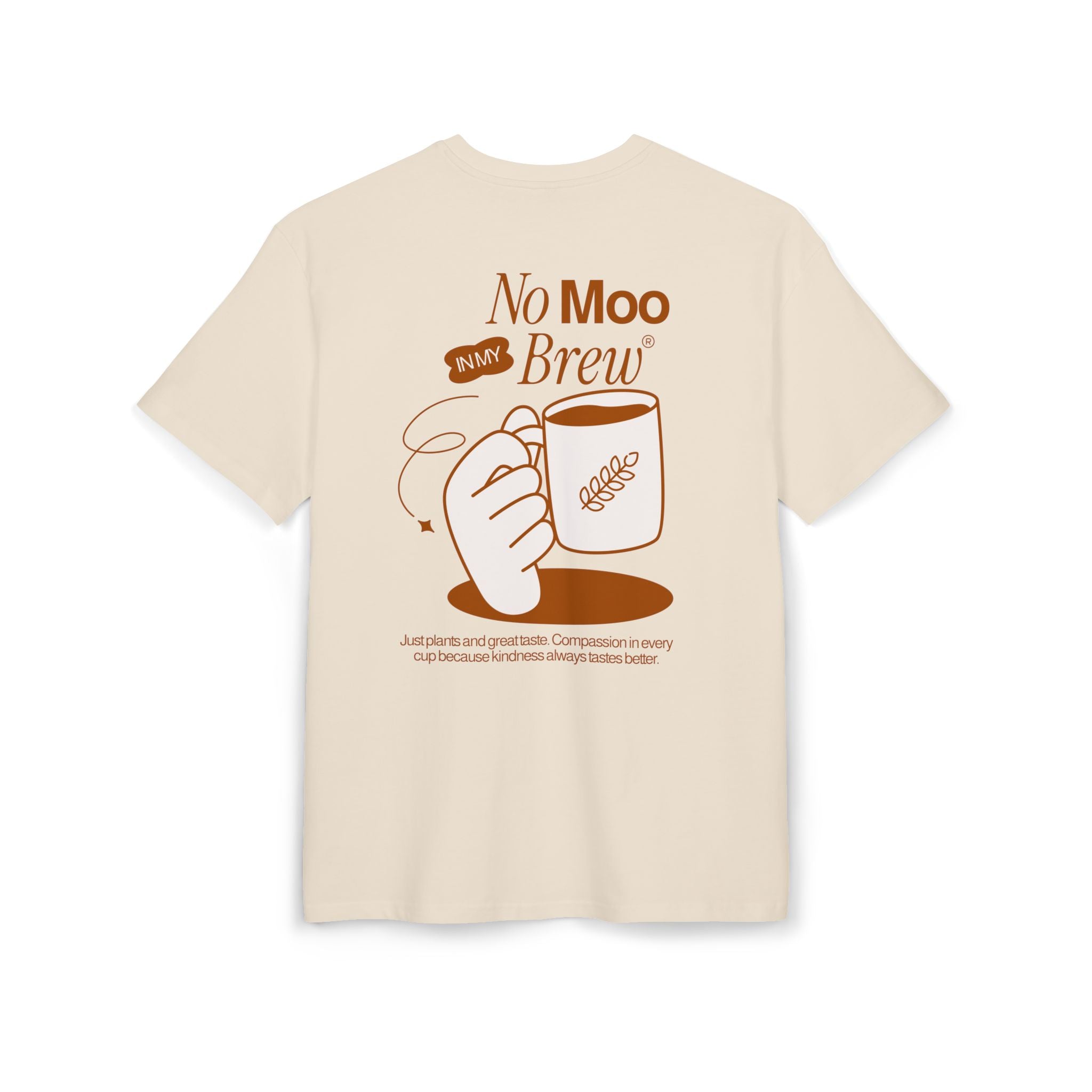 No Moo In My Brew Unisex Oversized Shirt