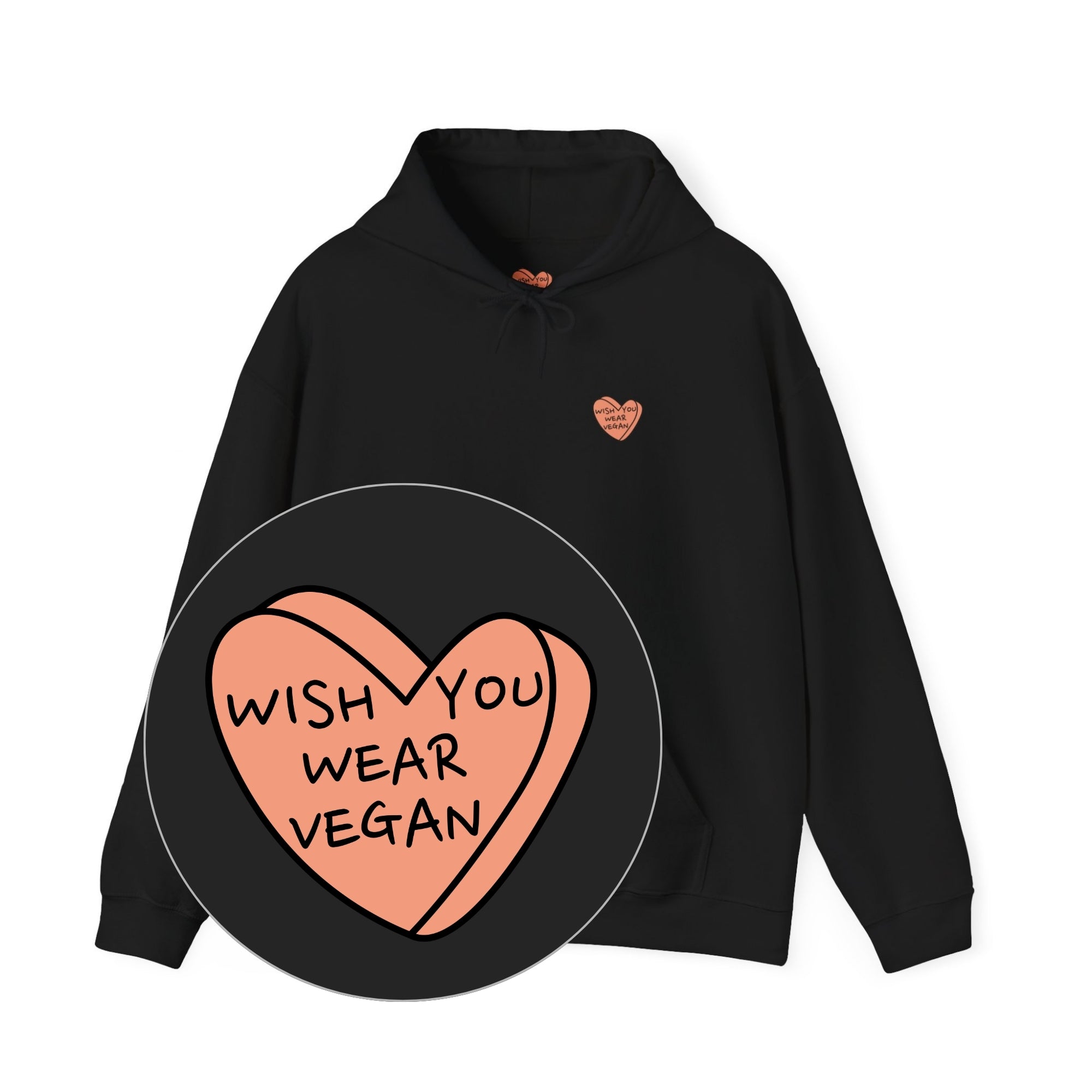 Wish You Wear Vegan Unisex Hoodie