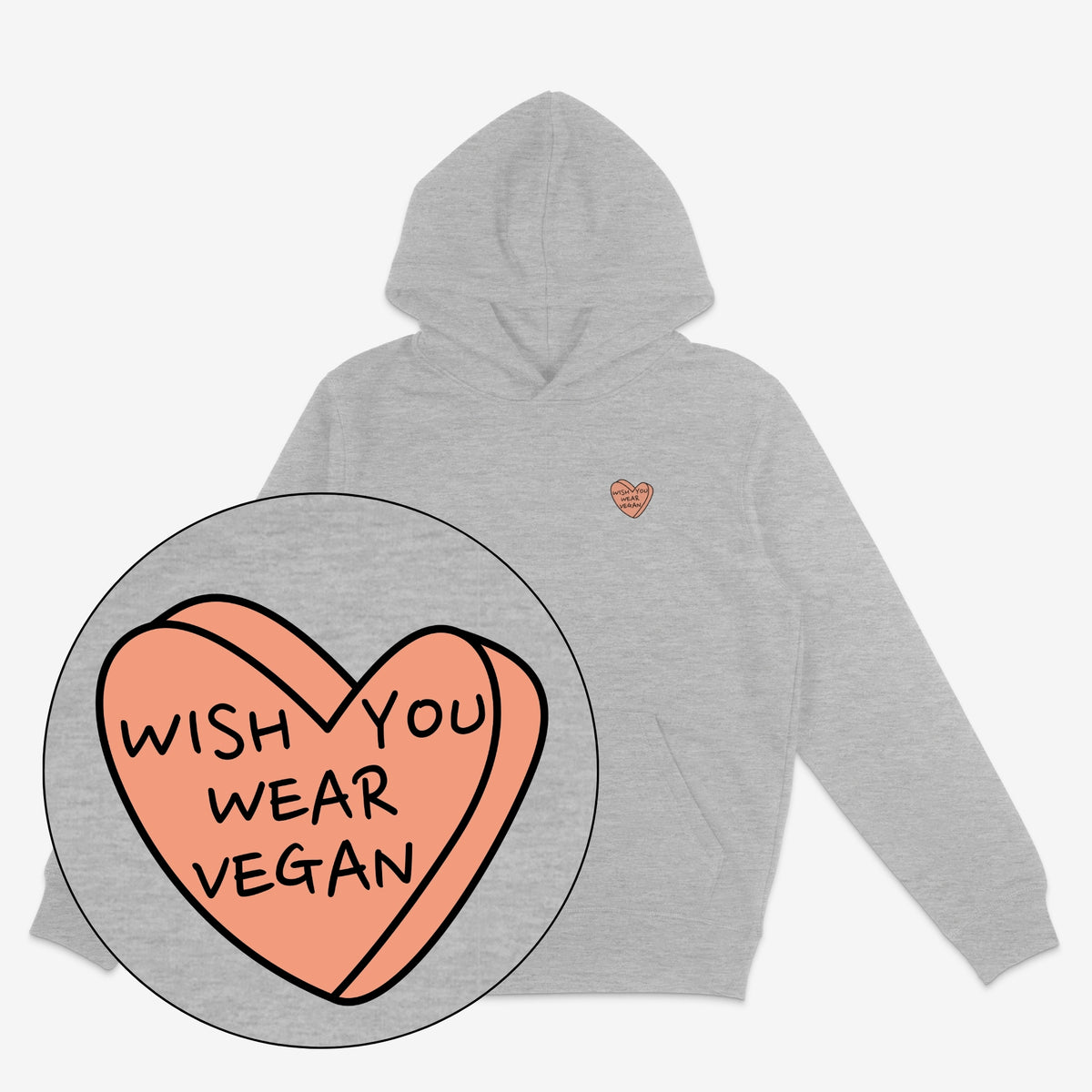 Wish You Wear Vegan Unisex Hoodie