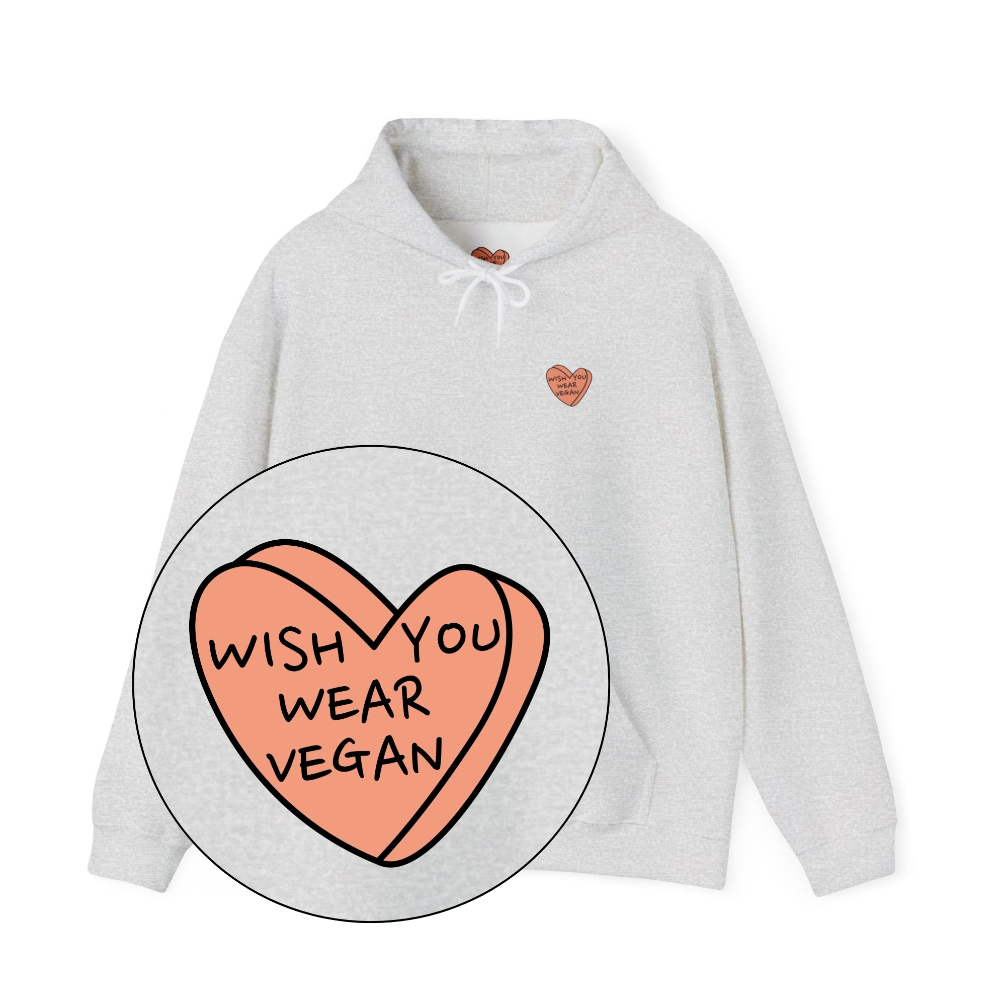 Wish You Wear Vegan Unisex Hoodie