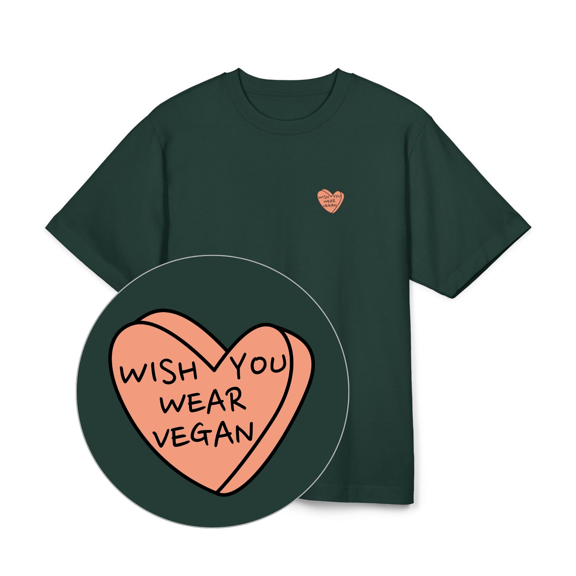 Wish You Wear Vegan Unisex Oversized Shirt