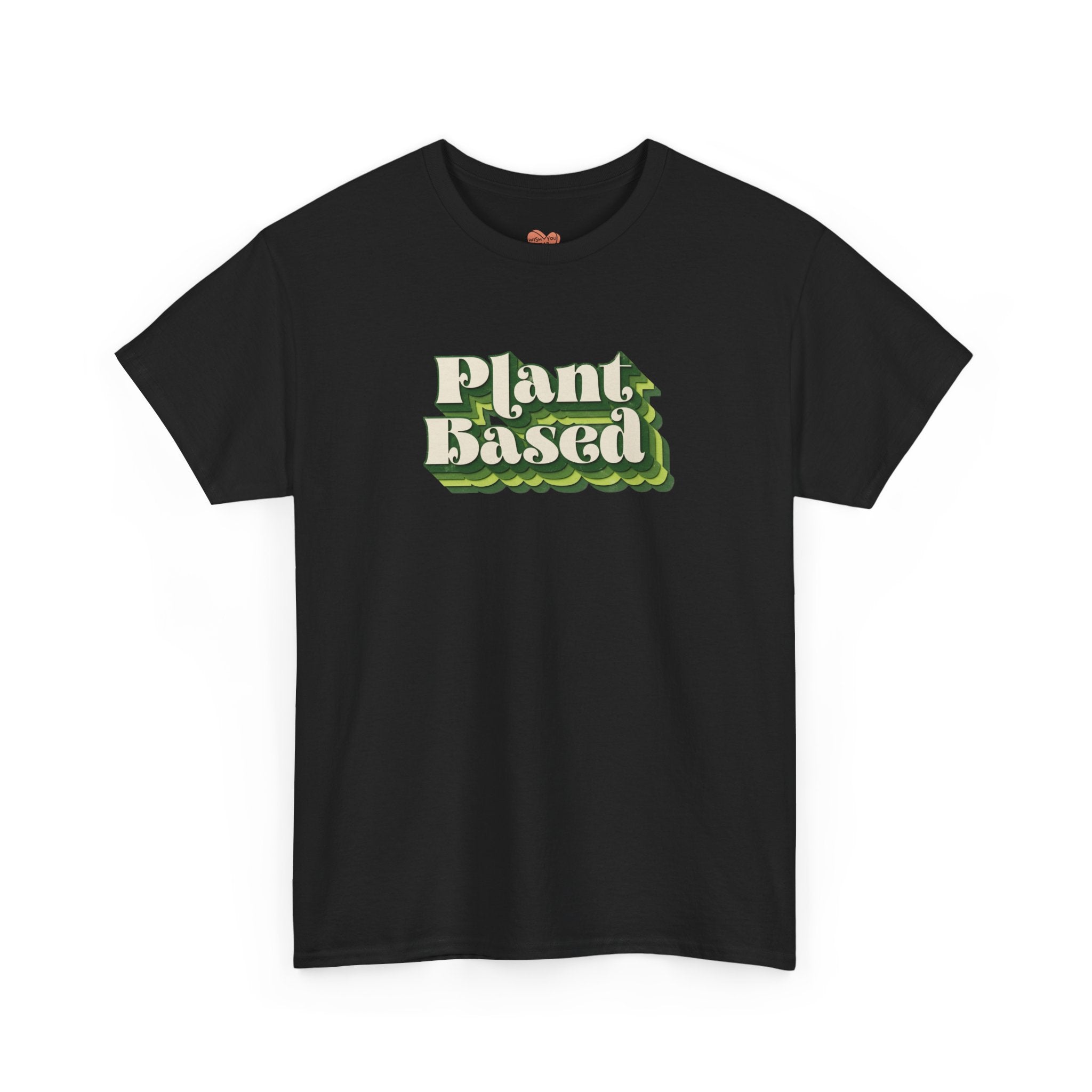Plant Based T-Shirt — Retro Green Vegan Graphic Tee