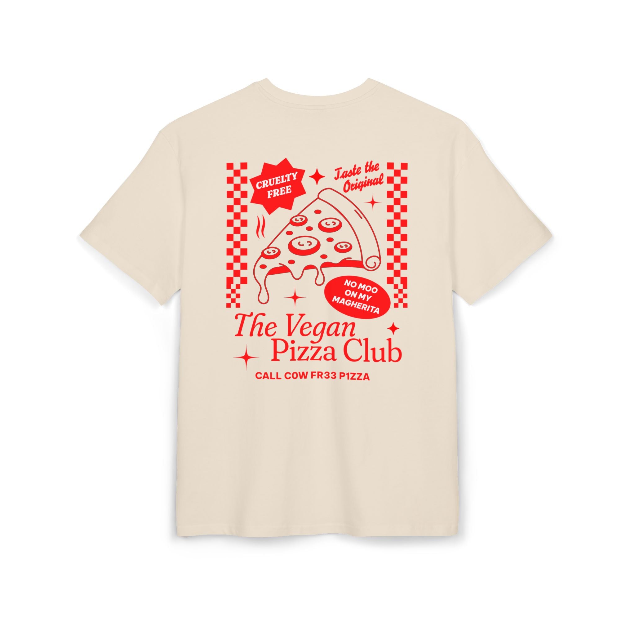 The Vegan Pizza Club Unisex Oversized Shirt