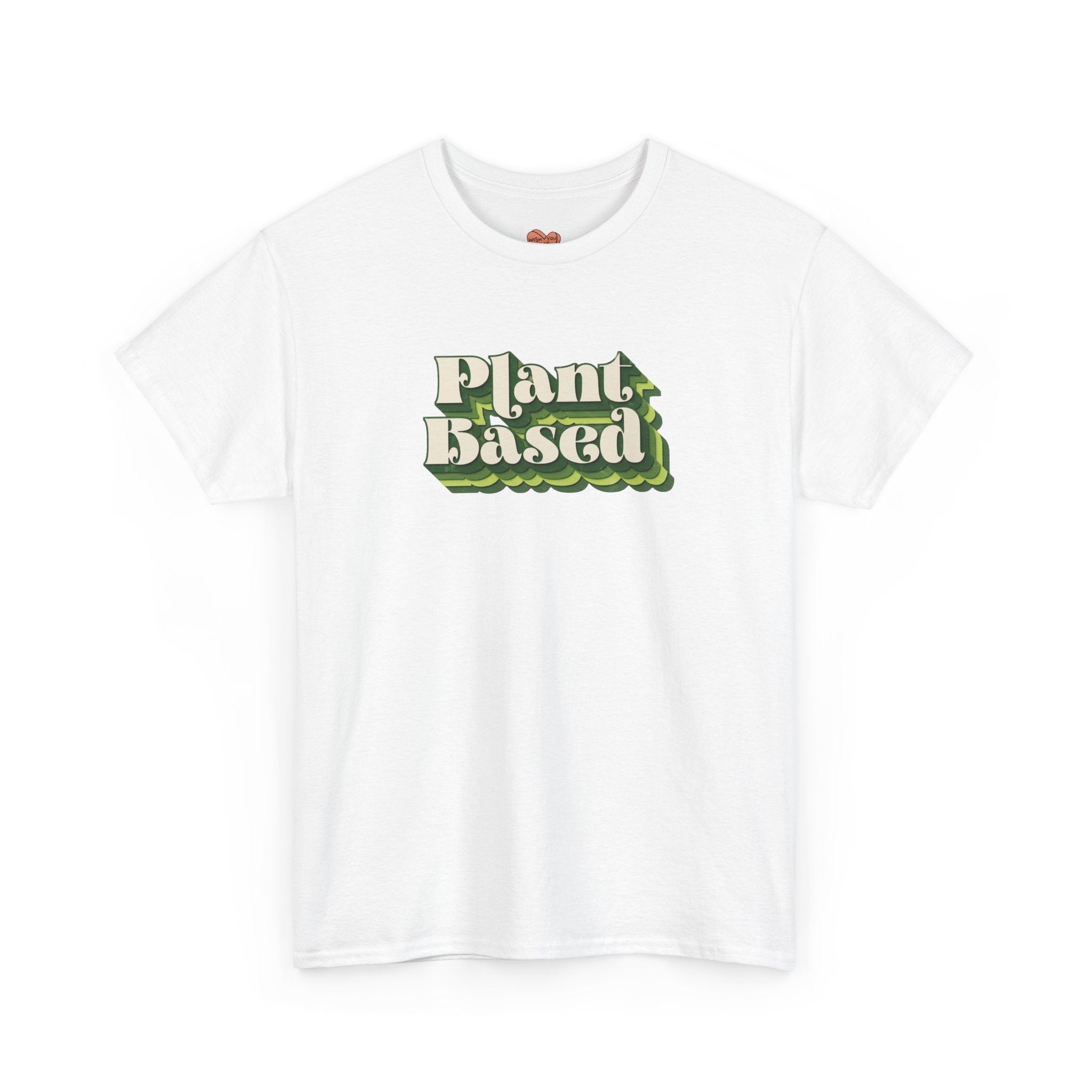 Plant Based T-Shirt — Retro Green Vegan Graphic Tee