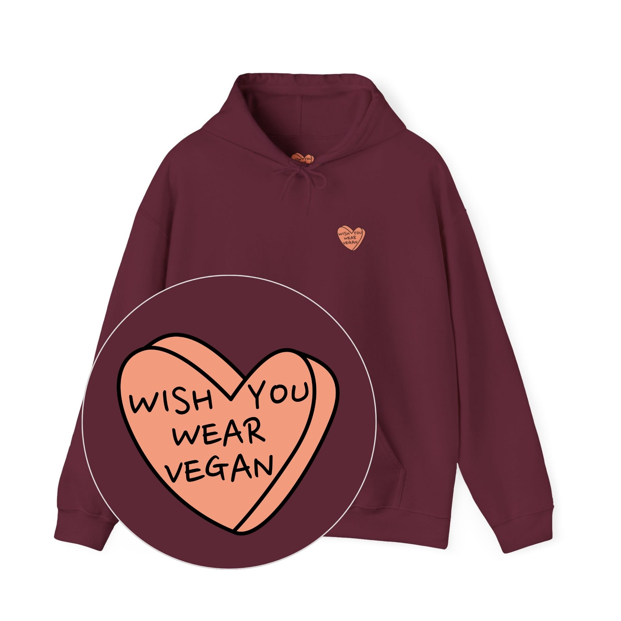 Wish You Wear Vegan Unisex Hoodie