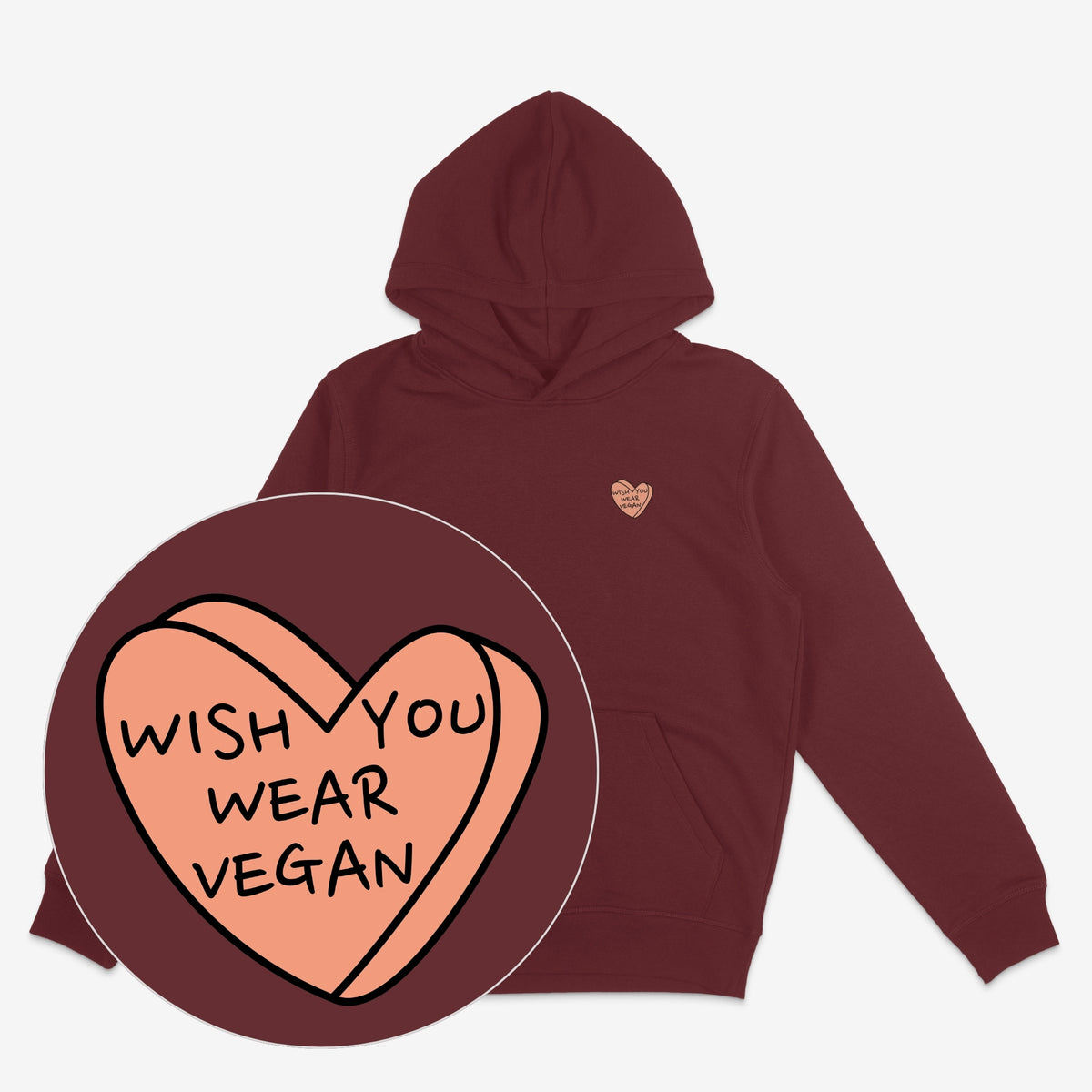 Wish You Wear Vegan Unisex Hoodie