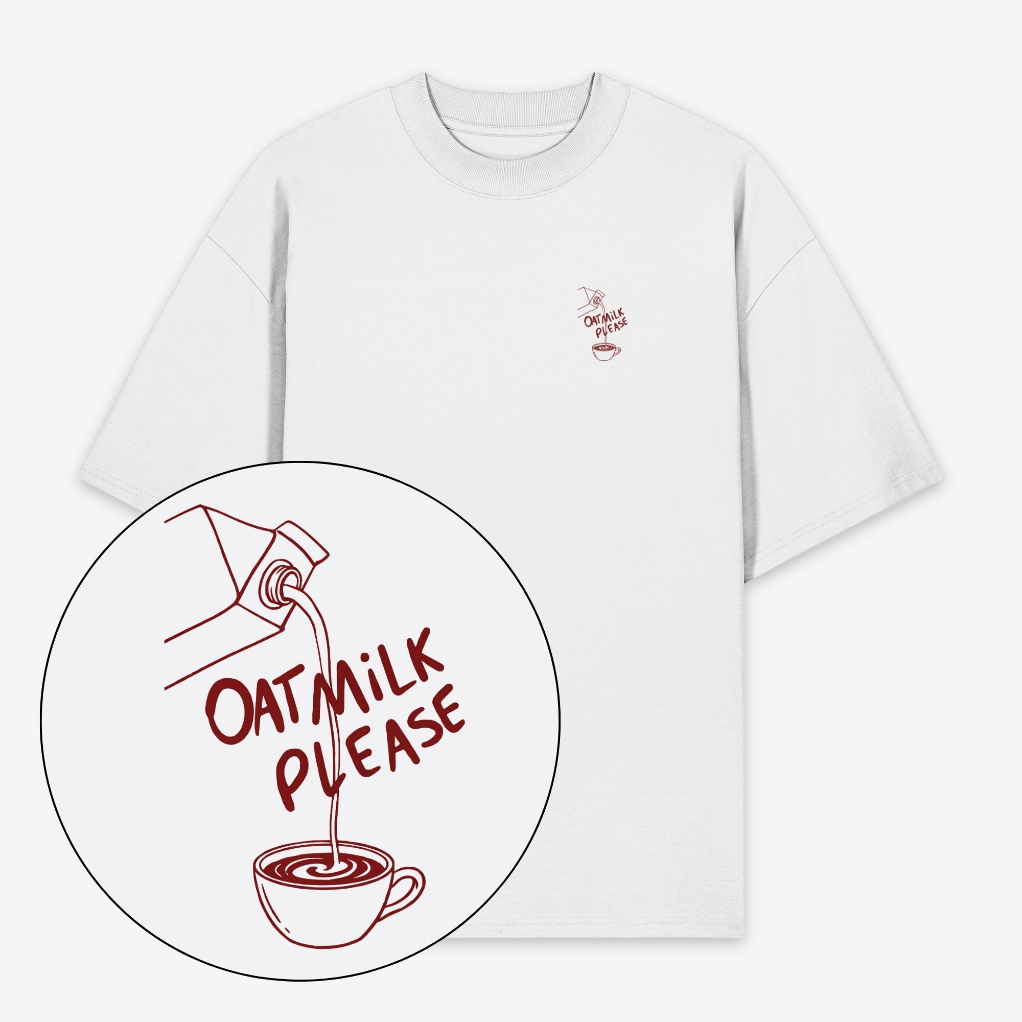 Oat Milk Please Unisex Oversized Shirt 2
