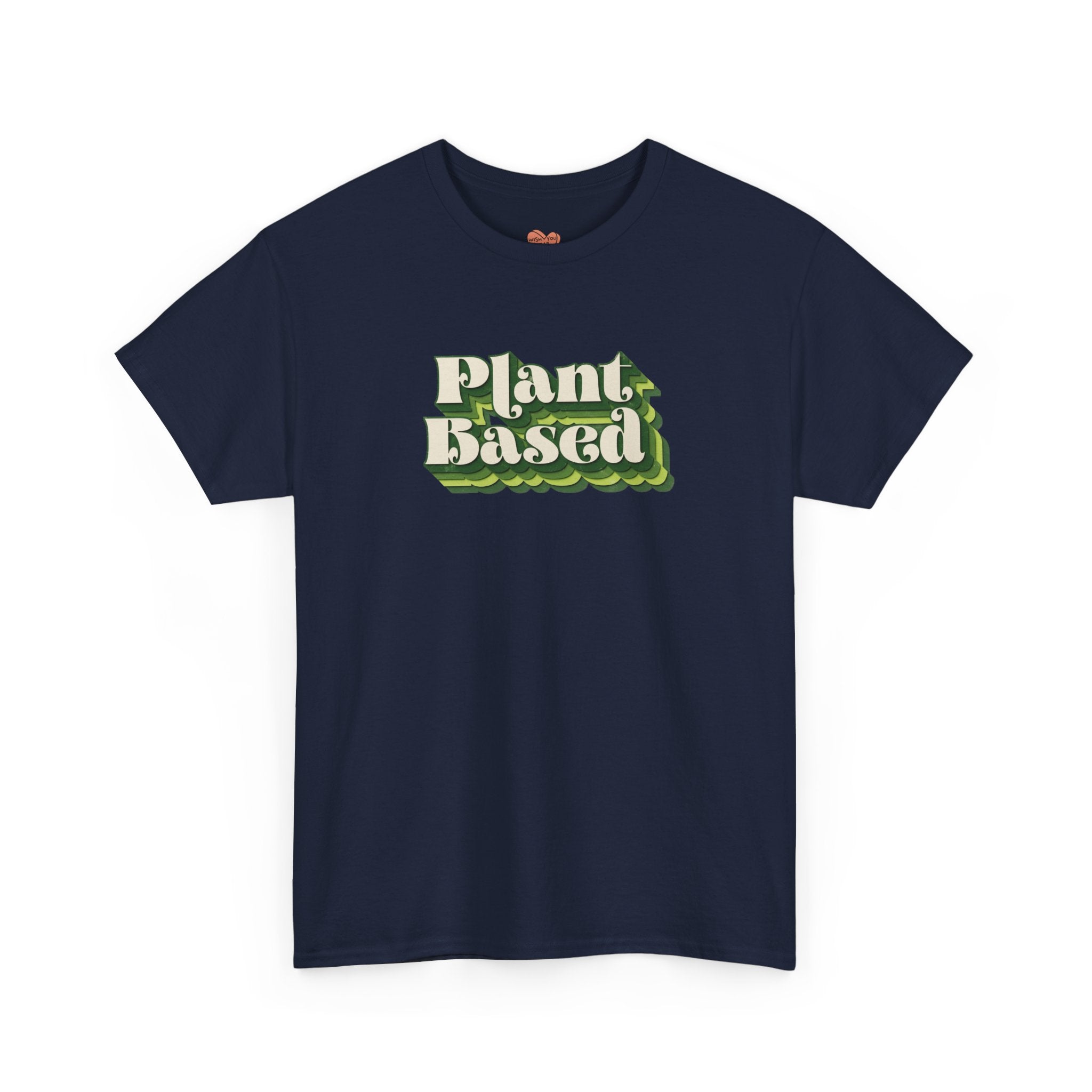 Plant Based T-Shirt — Retro Green Vegan Graphic Tee