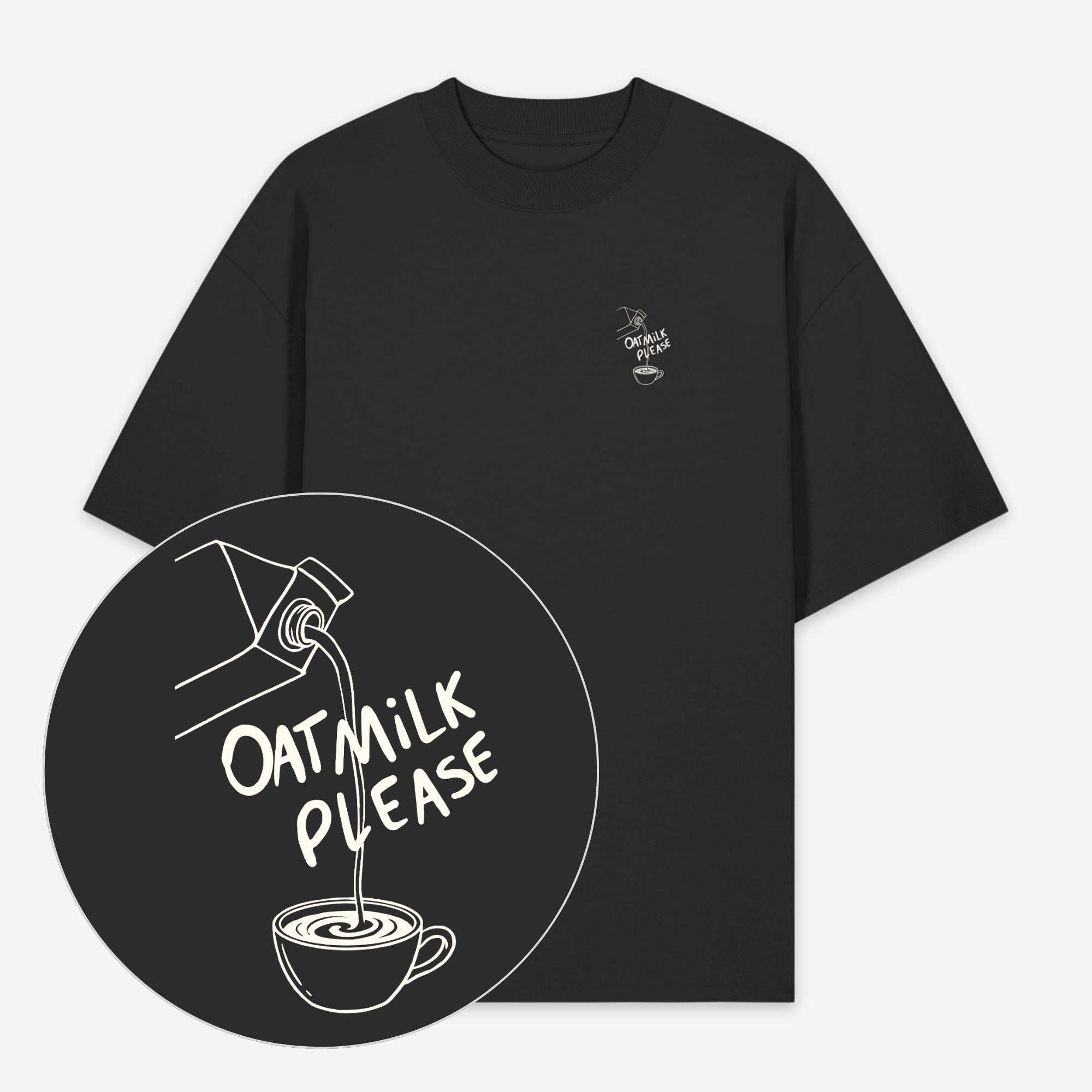 Oat Milk Please Unisex Oversized Shirt