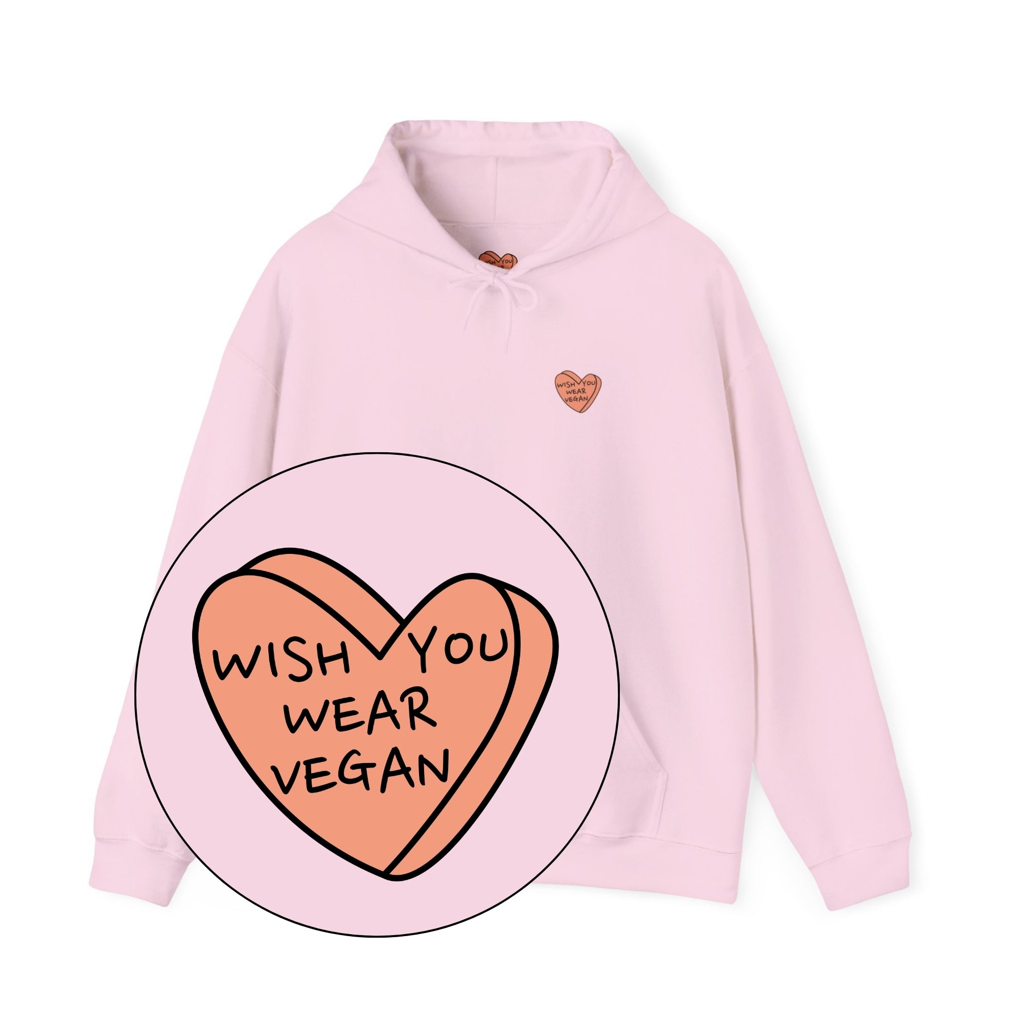 Wish You Wear Vegan Unisex Hoodie