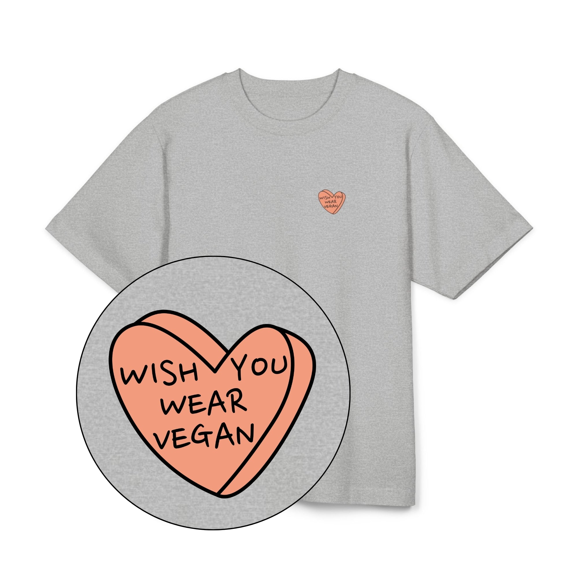 Wish You Wear Vegan Unisex Oversized Shirt