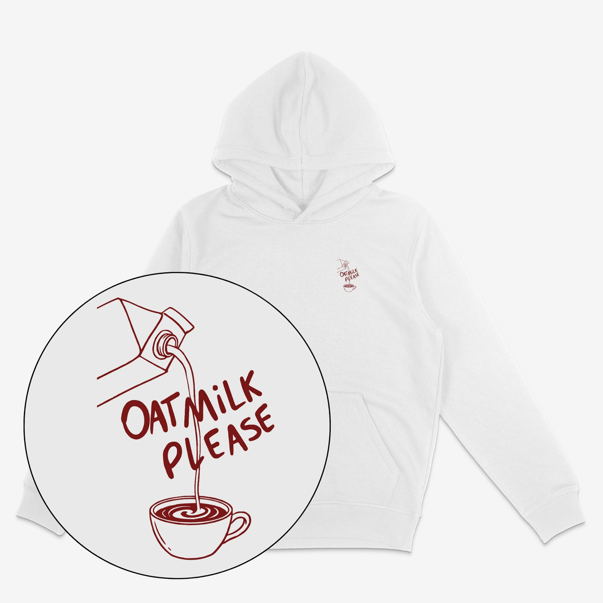 Oat Milk Please Unisex Hoodie 2