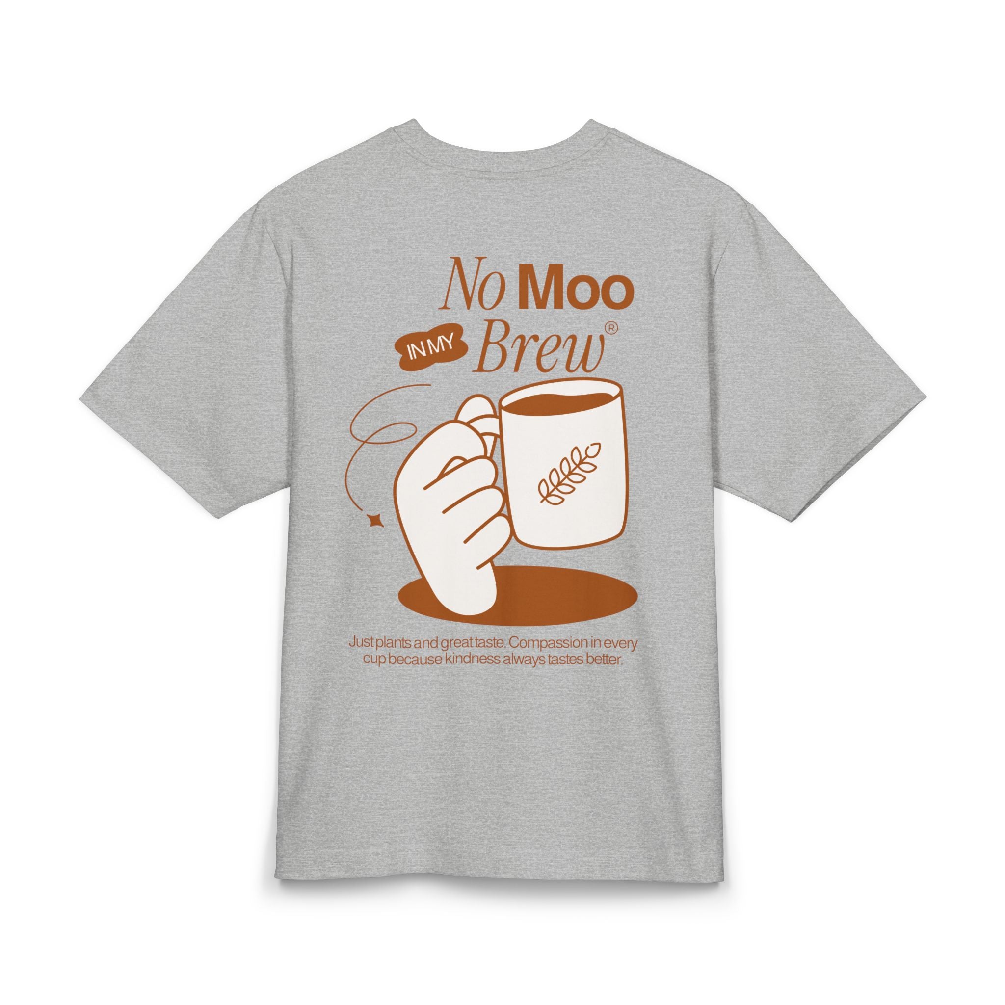 No Moo In My Brew Unisex Oversized Shirt