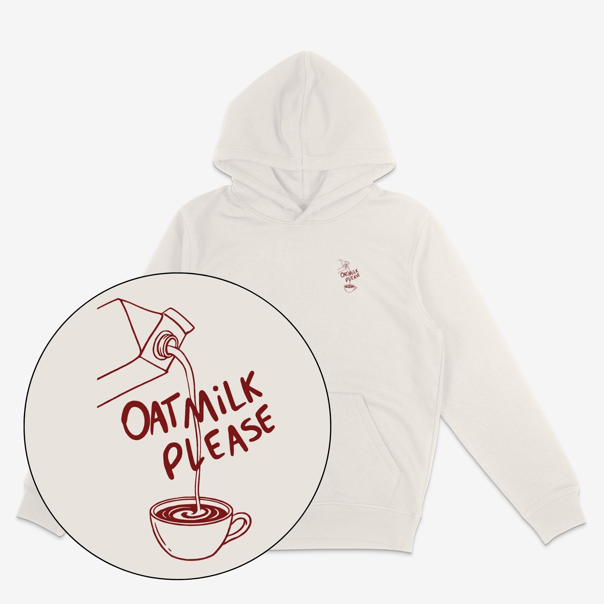 Oat Milk Please Unisex Hoodie 2
