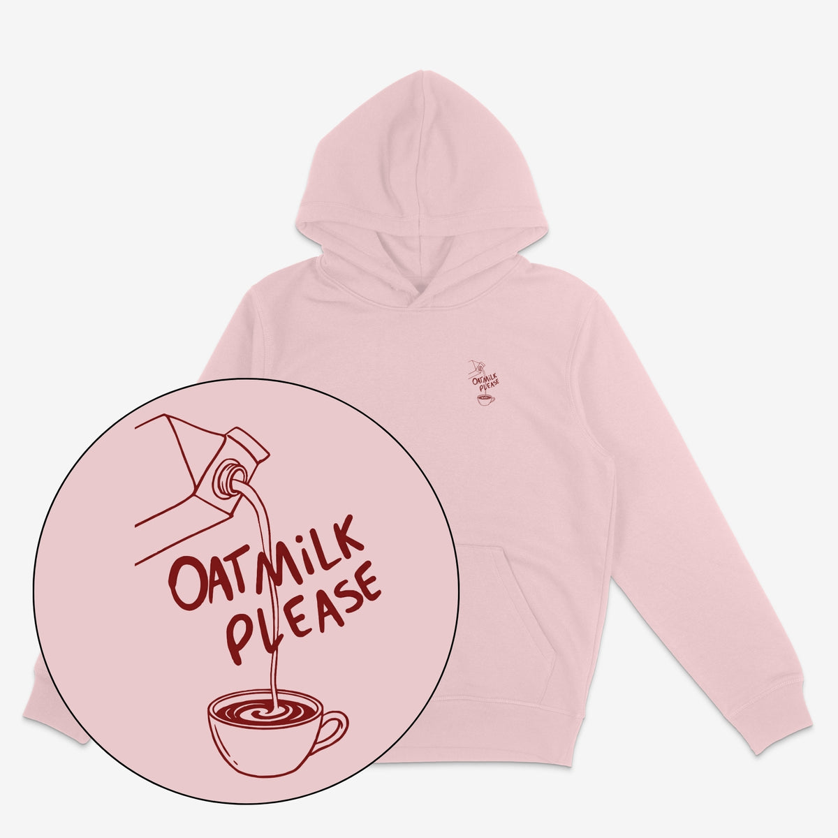 Oat Milk Please Unisex Hoodie 2