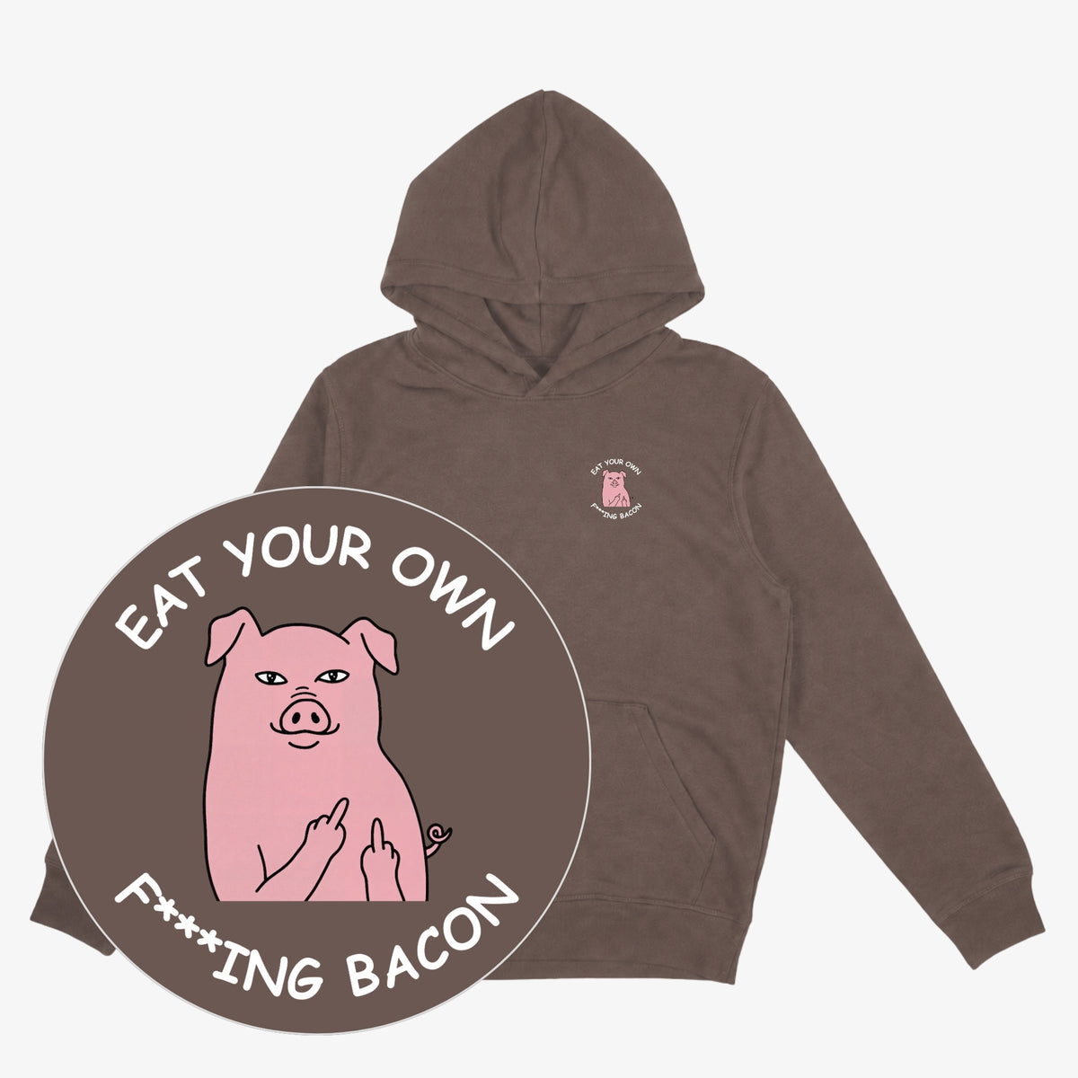 Eat Your Own Bacon Unisex Oversized Hoodie 2
