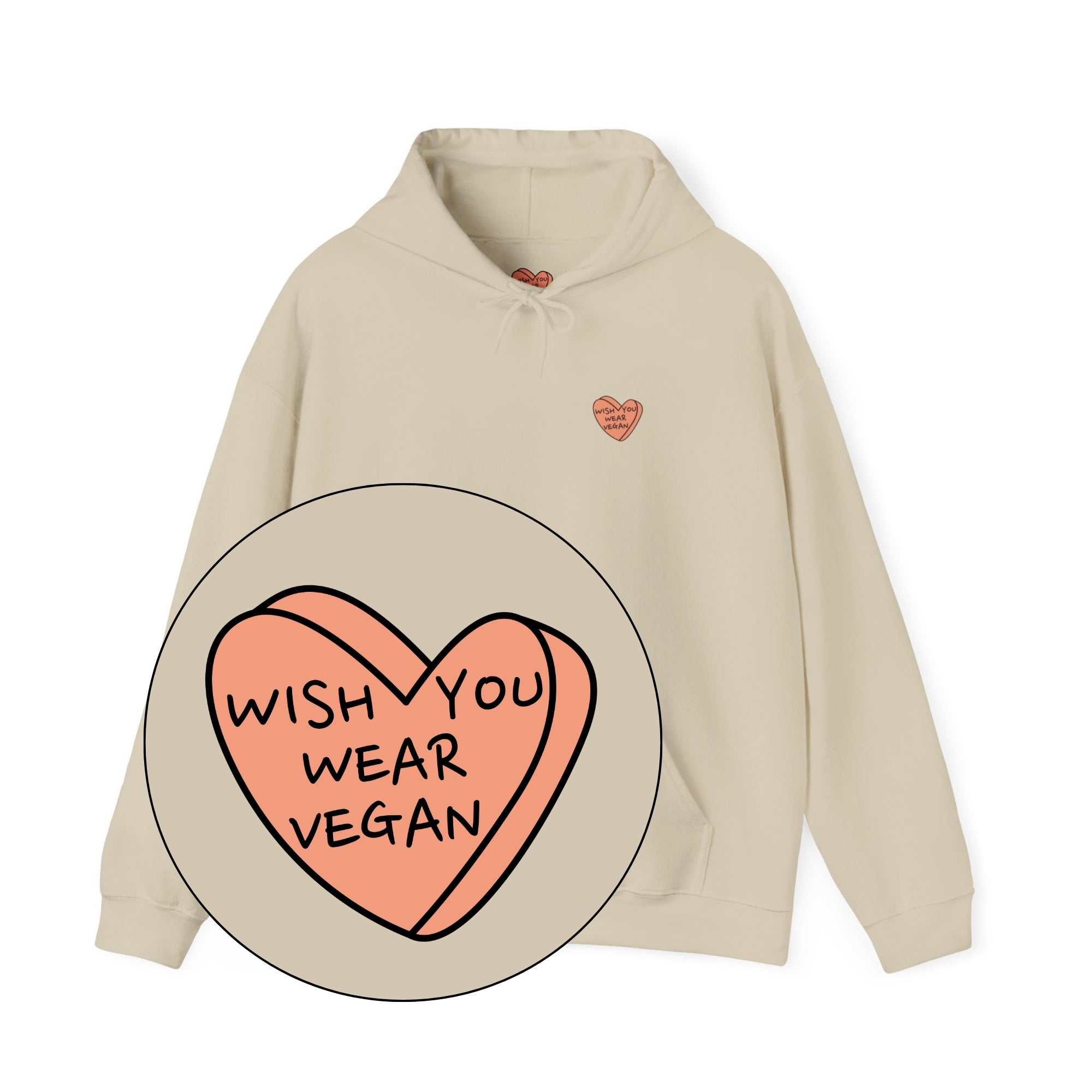 Wish You Wear Vegan Unisex Hoodie