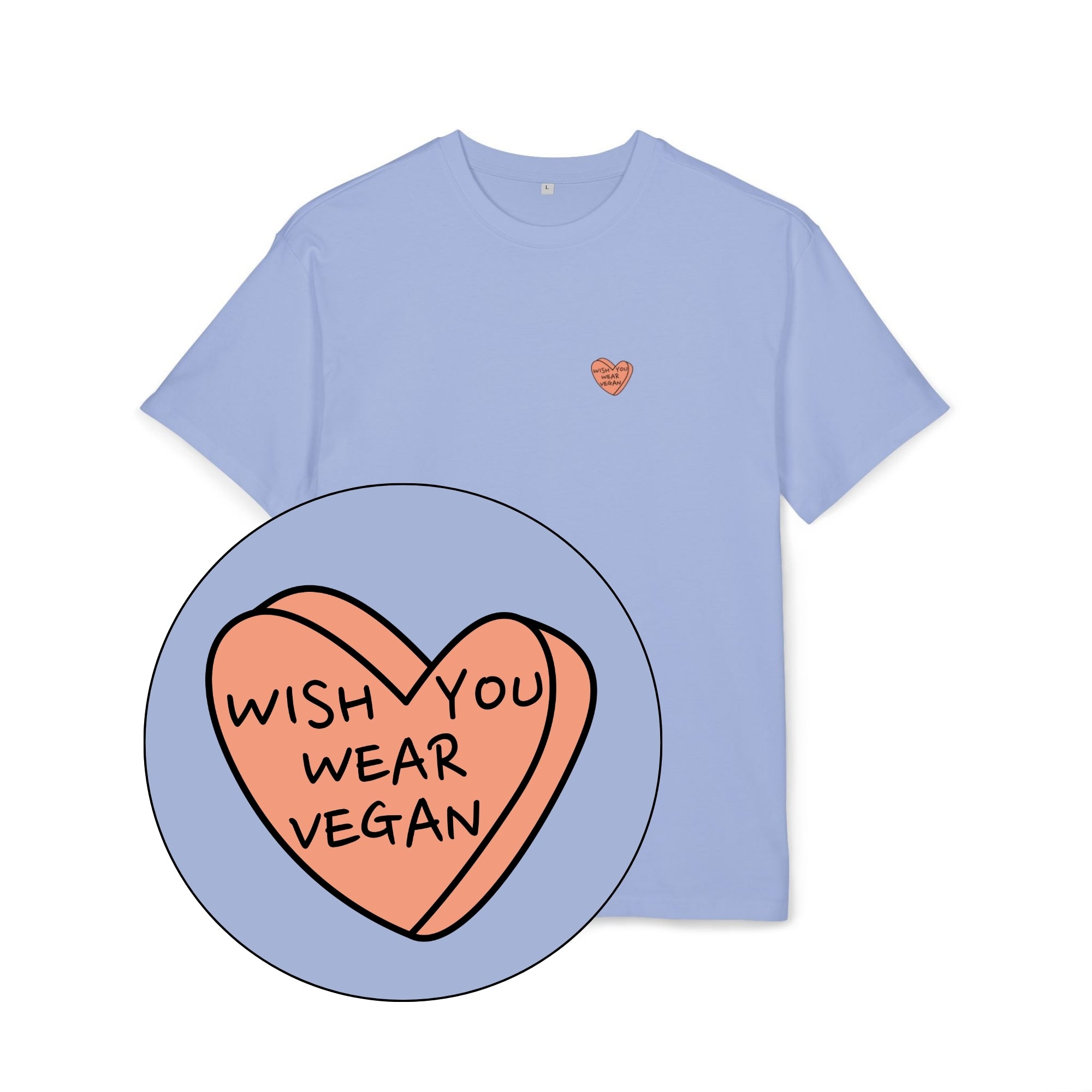 Wish You Wear Vegan Unisex Oversized Shirt