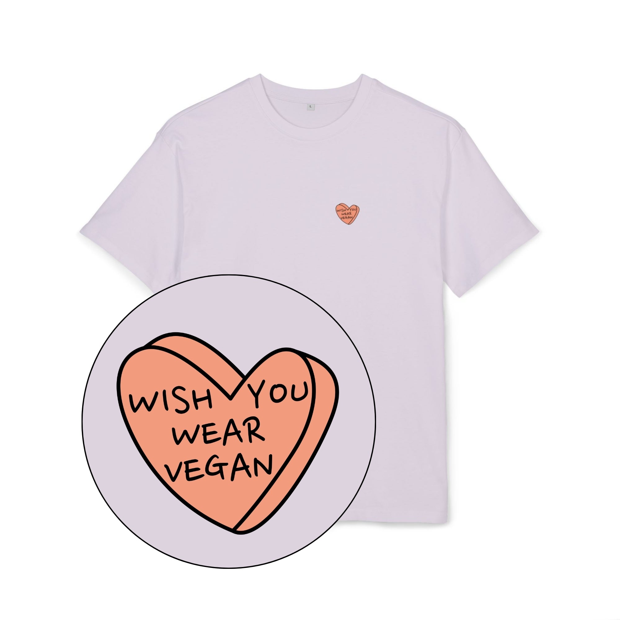 Wish You Wear Vegan Unisex Oversized Shirt