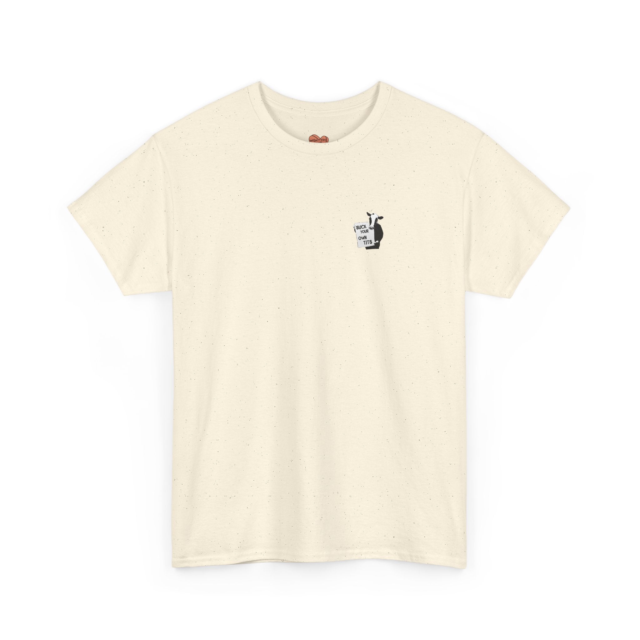 T-Shirt — Minimalist Cat & Coffee Chest Print Tee