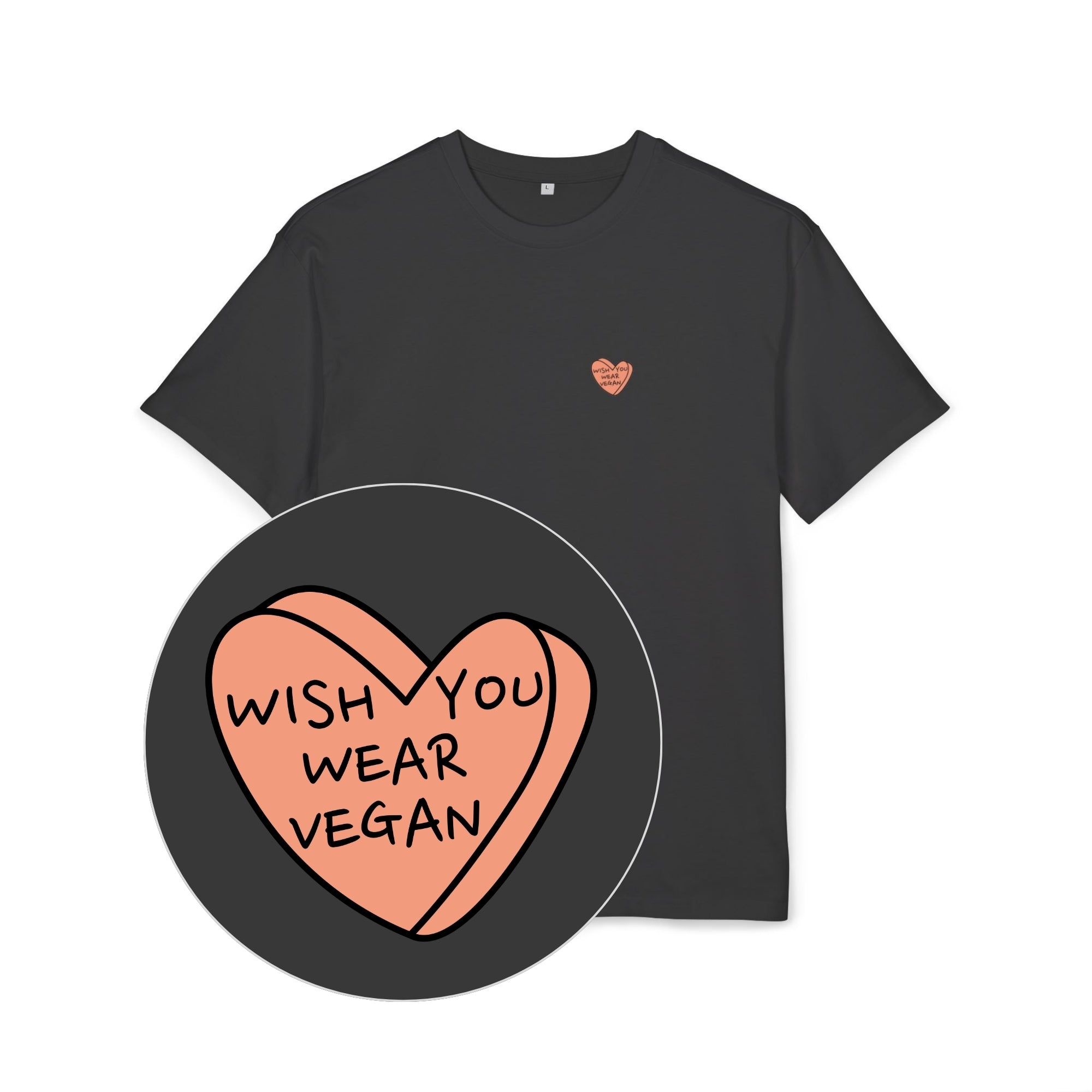 Wish You Wear Vegan Unisex Oversized Shirt