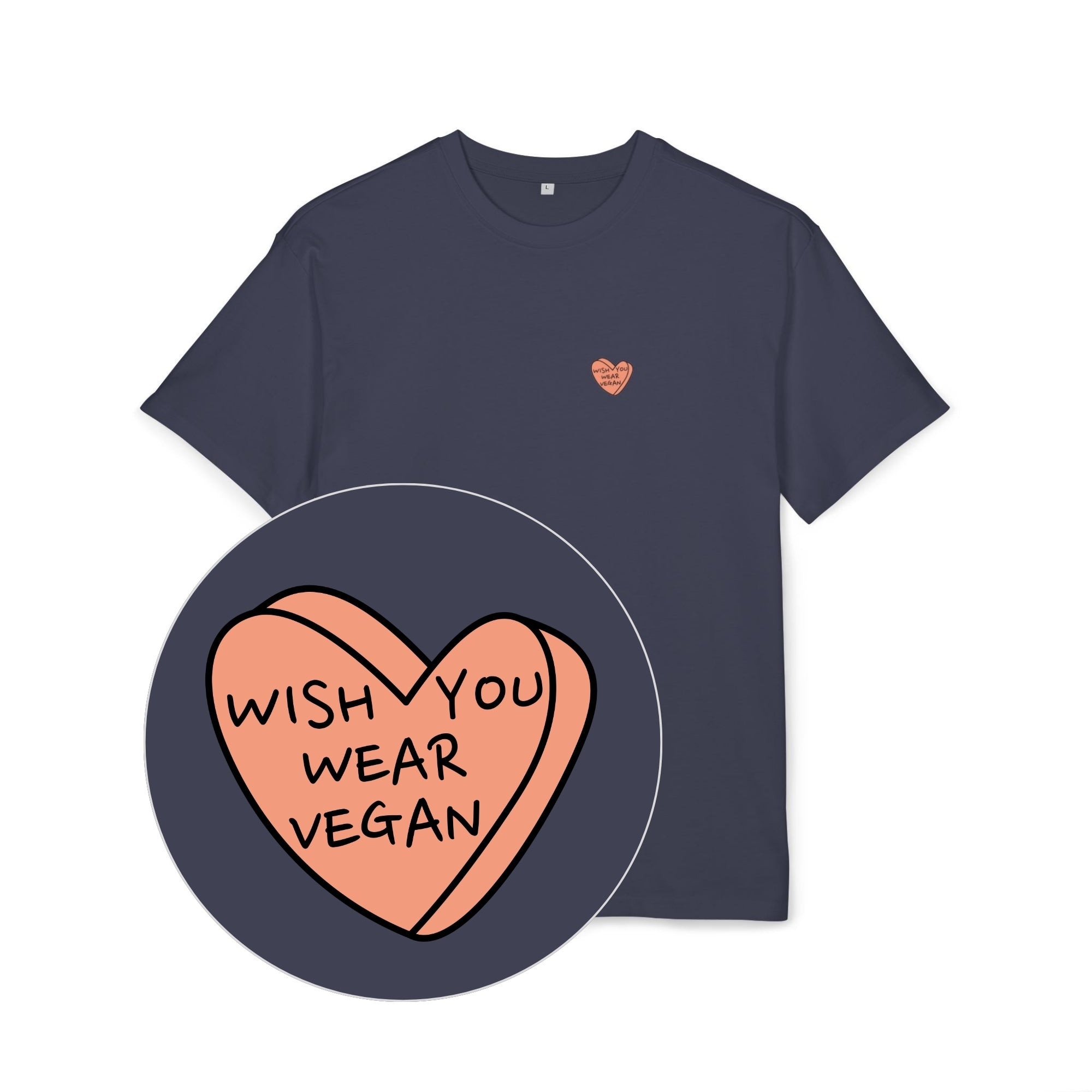 Wish You Wear Vegan Unisex Oversized Shirt