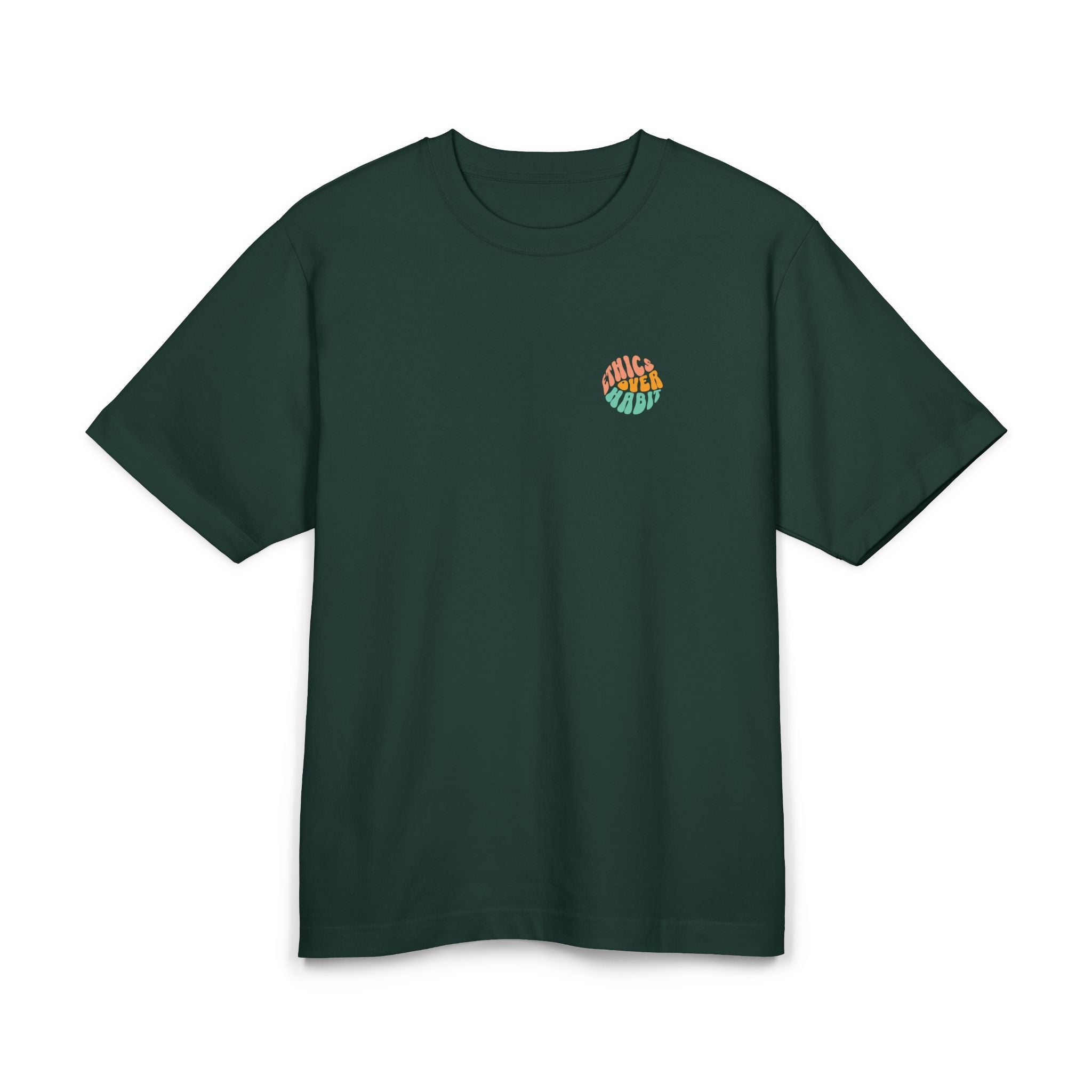 Ethics Over Habit Unisex Oversized Shirt