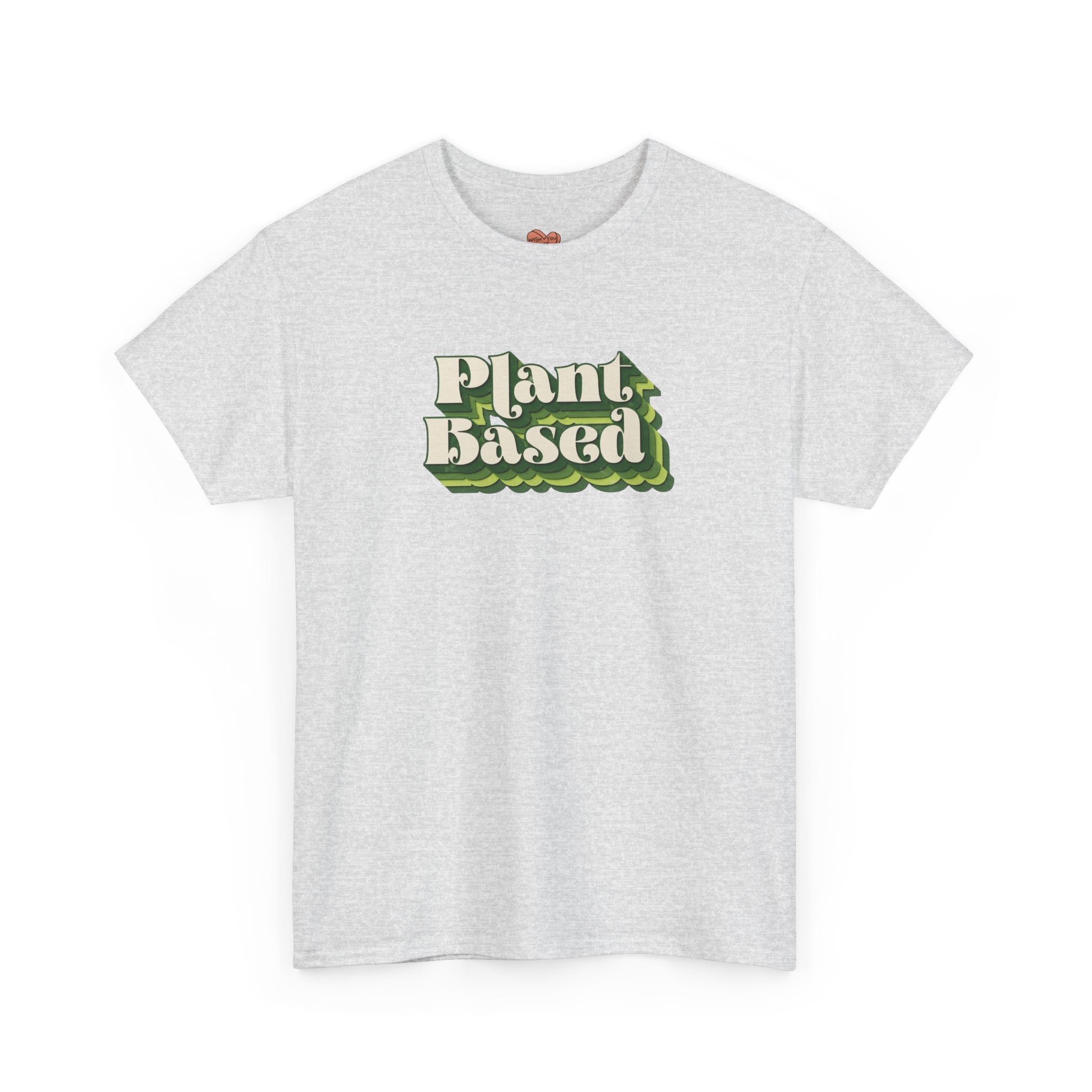 Plant Based T-Shirt — Retro Green Vegan Graphic Tee