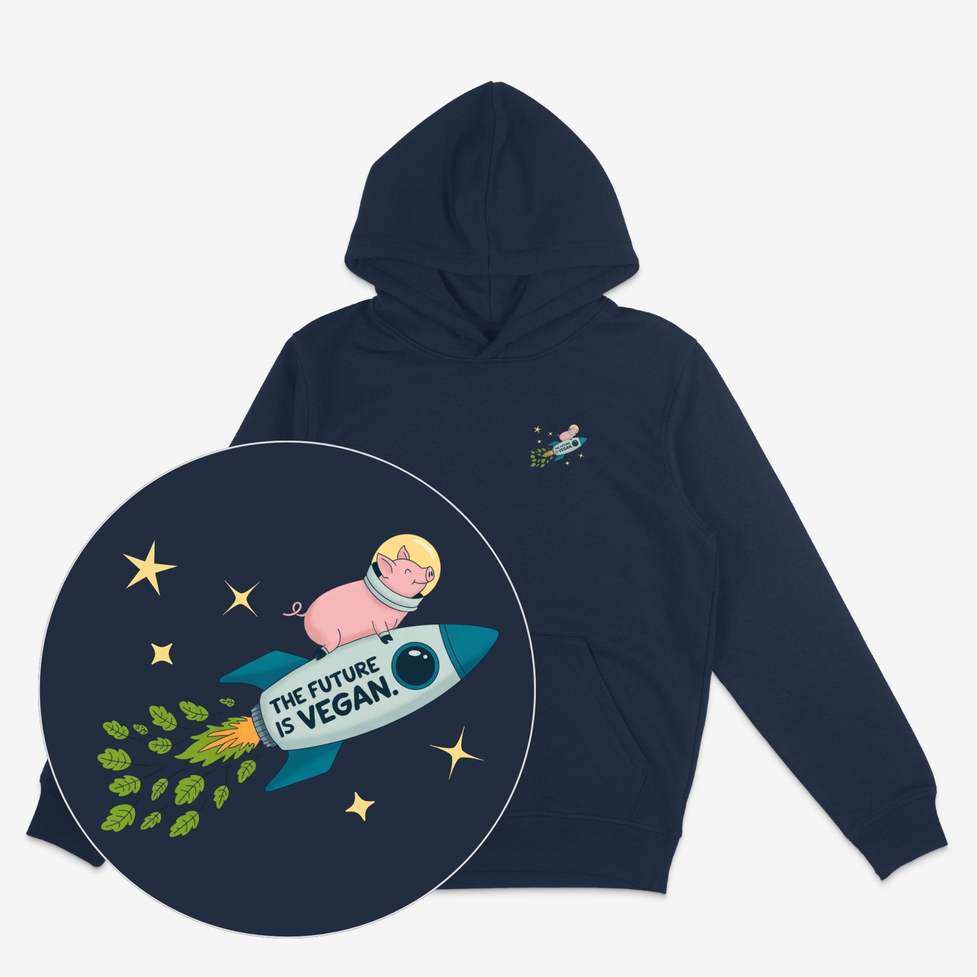 Future Is Vegan Unisex Oversized Hoodie