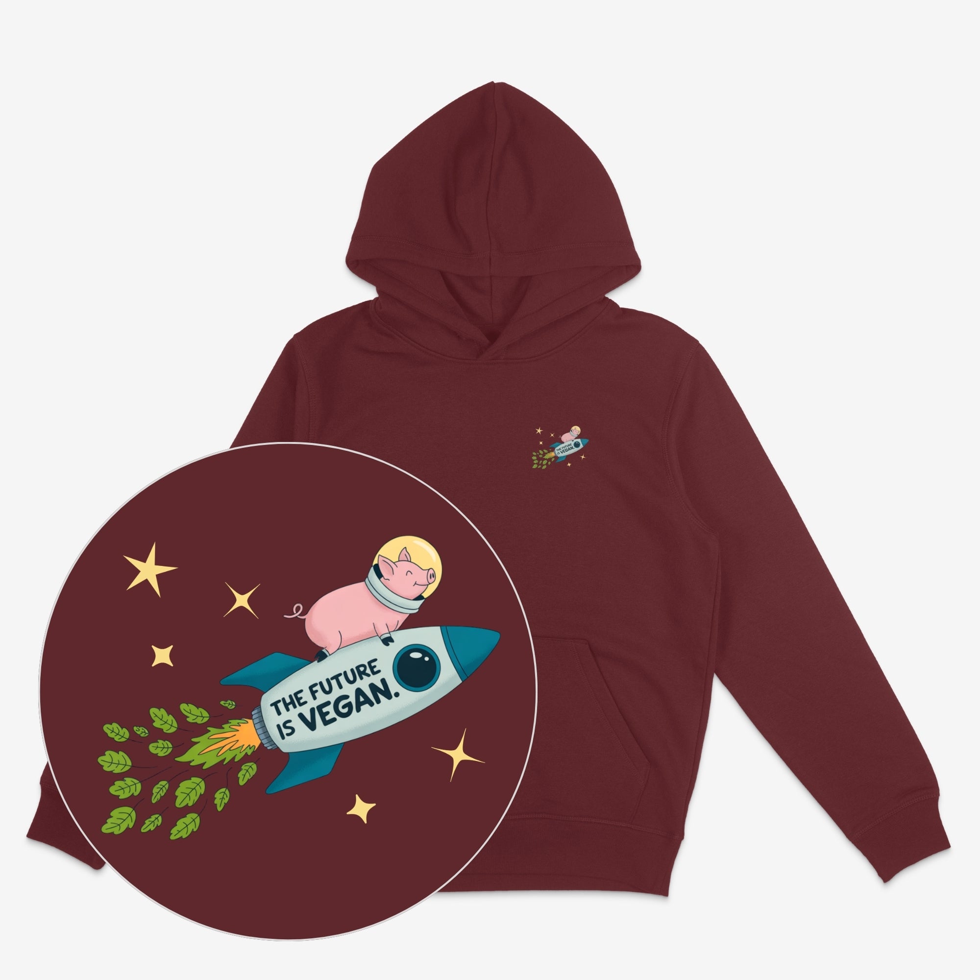 Future Is Vegan Unisex Oversized Hoodie