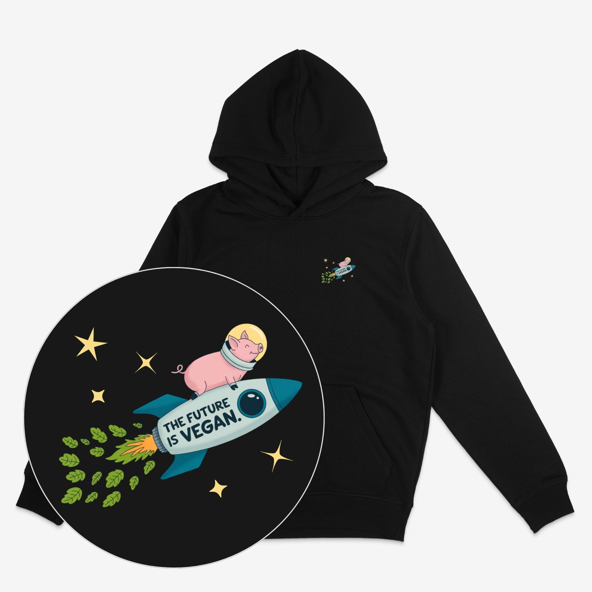 Future Is Vegan Unisex Oversized Hoodie