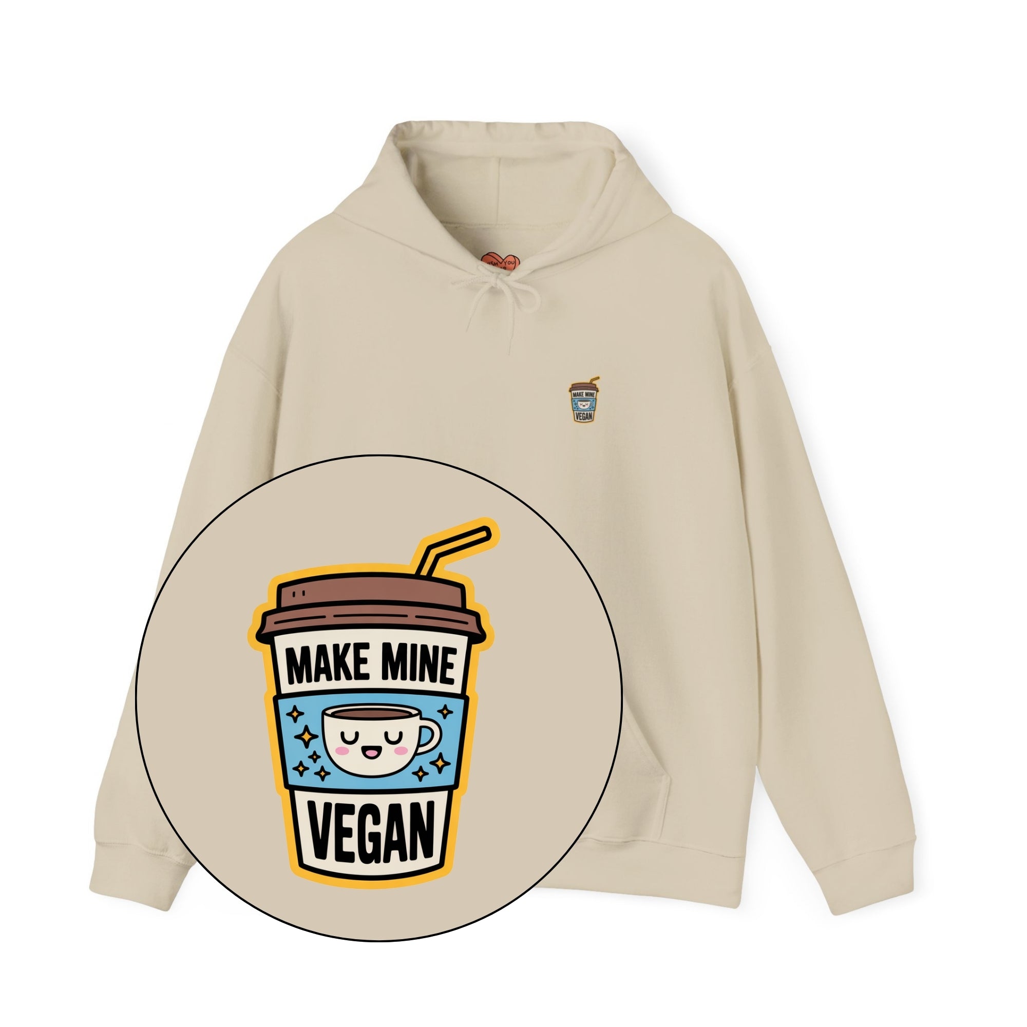 Make Mine Vegan Unisex Hoodie