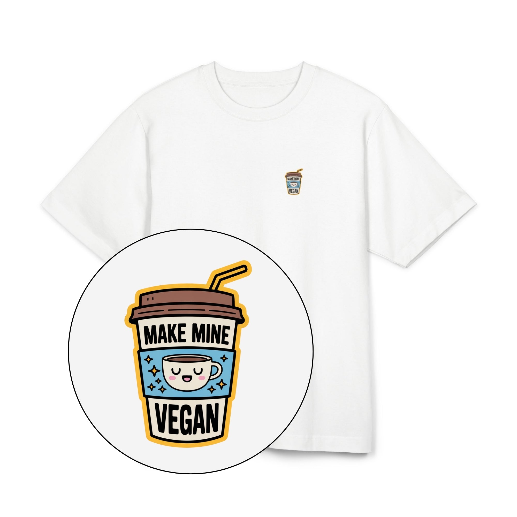 Make Mine Vegan Unisex Oversized Shirt